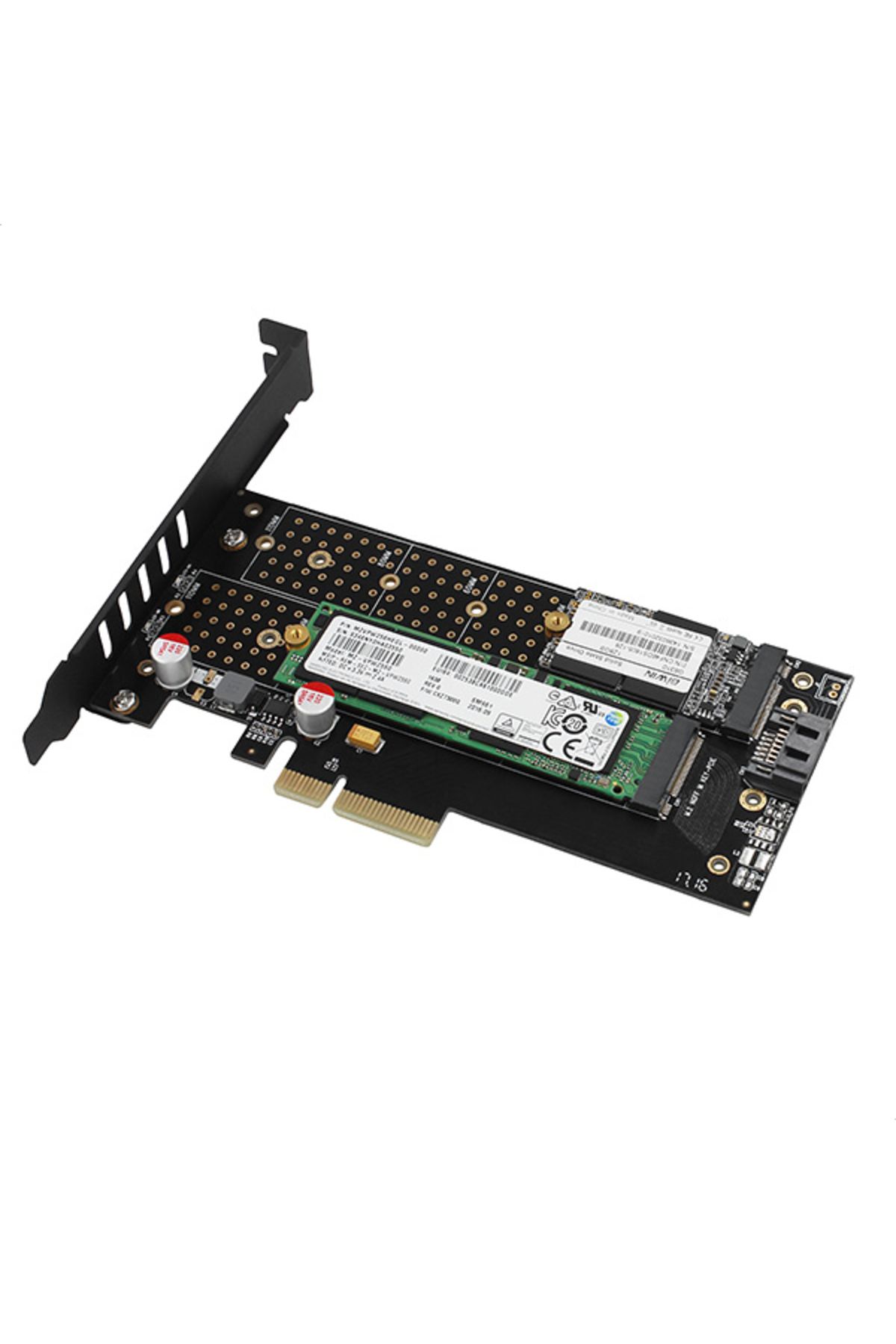 Axagon-PCI-Express x4 adapter to connect up to two M.2 disks to a computer | PCEM2-D 3