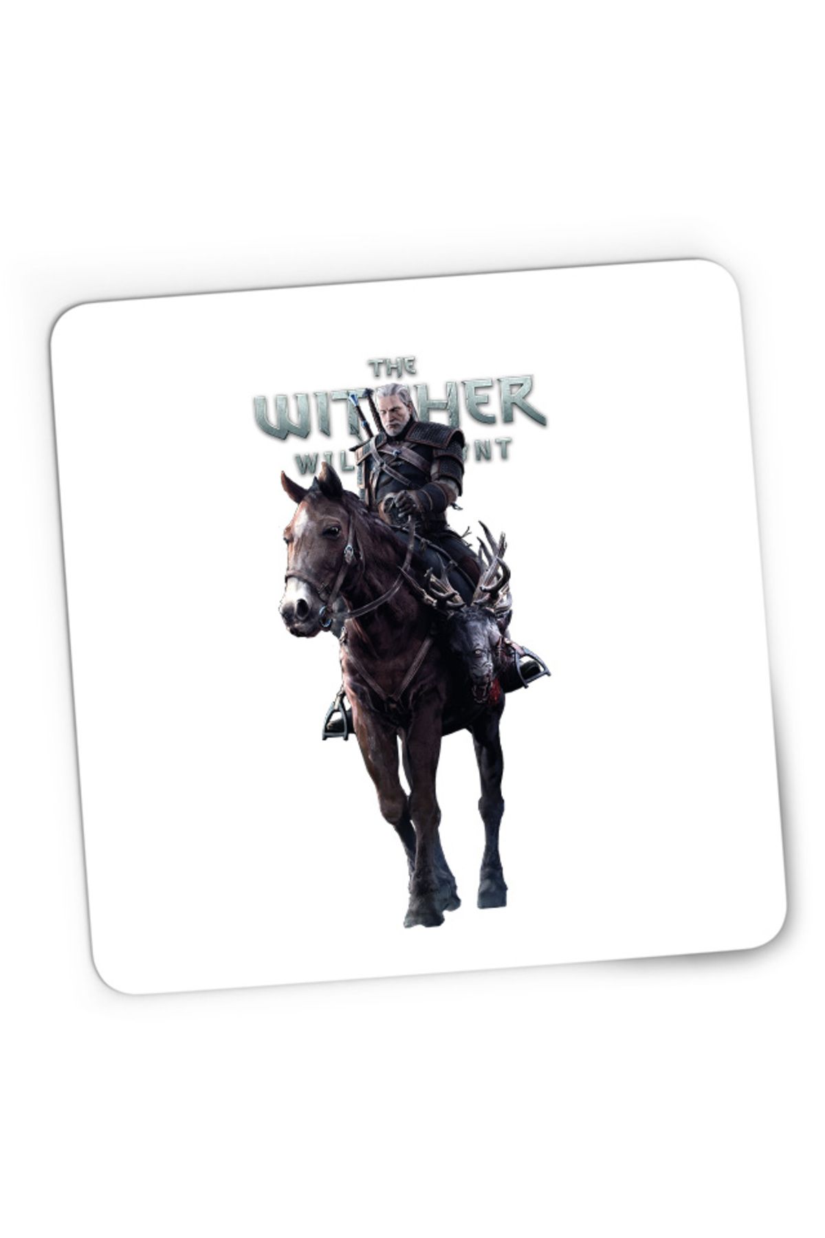 OEM-Mousepad Gaming Witcher Horse Logo Gameplay Mythology, 21x19 см 1