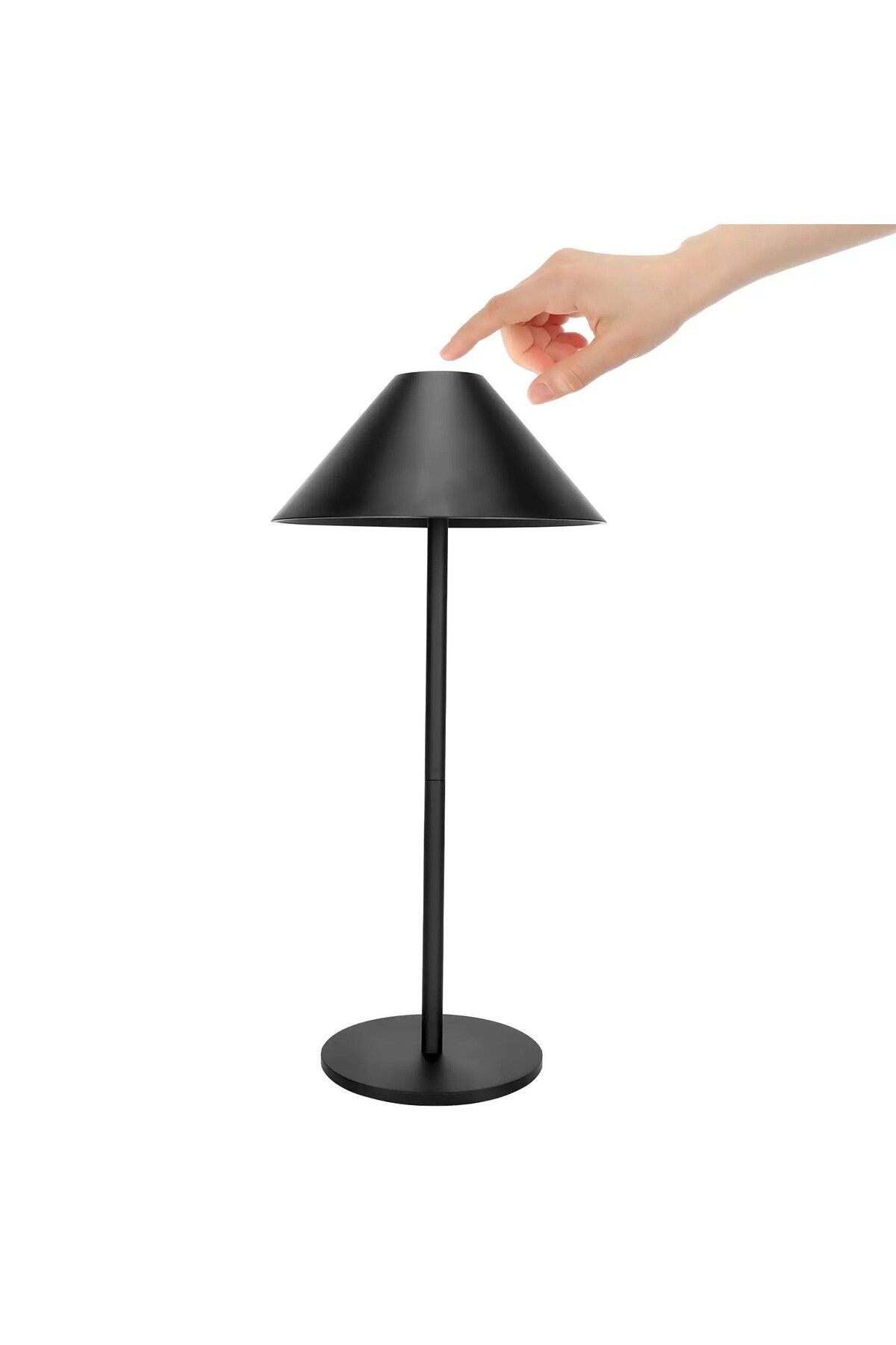 Tescomak-Rechargeable touch LED table lamp, 3 color temperatures, black 8
