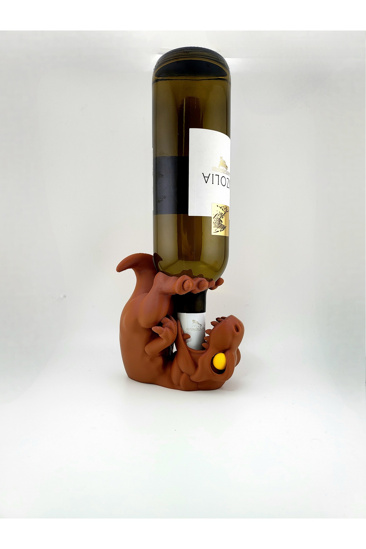 Velociraptor Bottle Holder – 3D Printed Dinosaur Decoration (13 cm)
