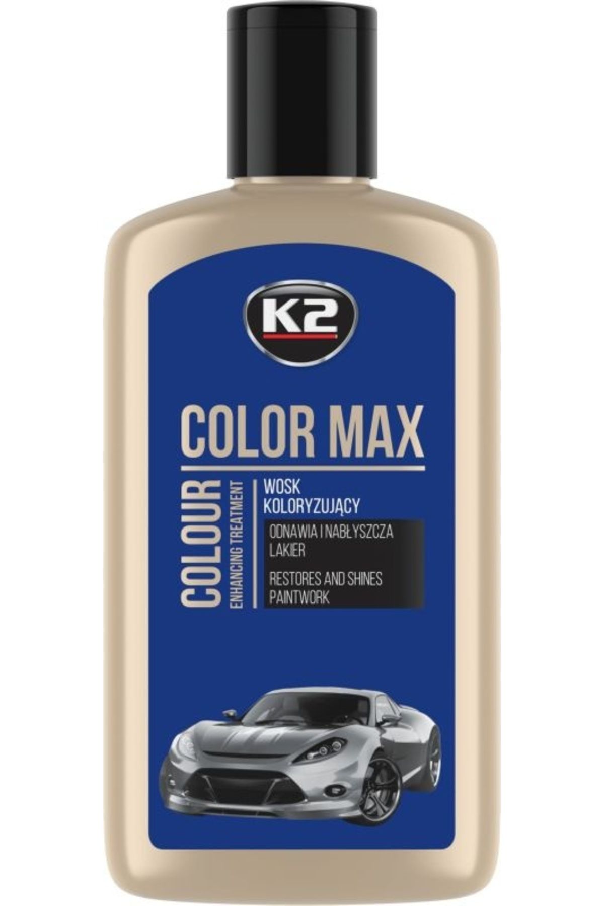 K2-Pasta de lustruit si ceruit 250ml, polish auto albastru, COLOR MAX Albastru 250ml. 1