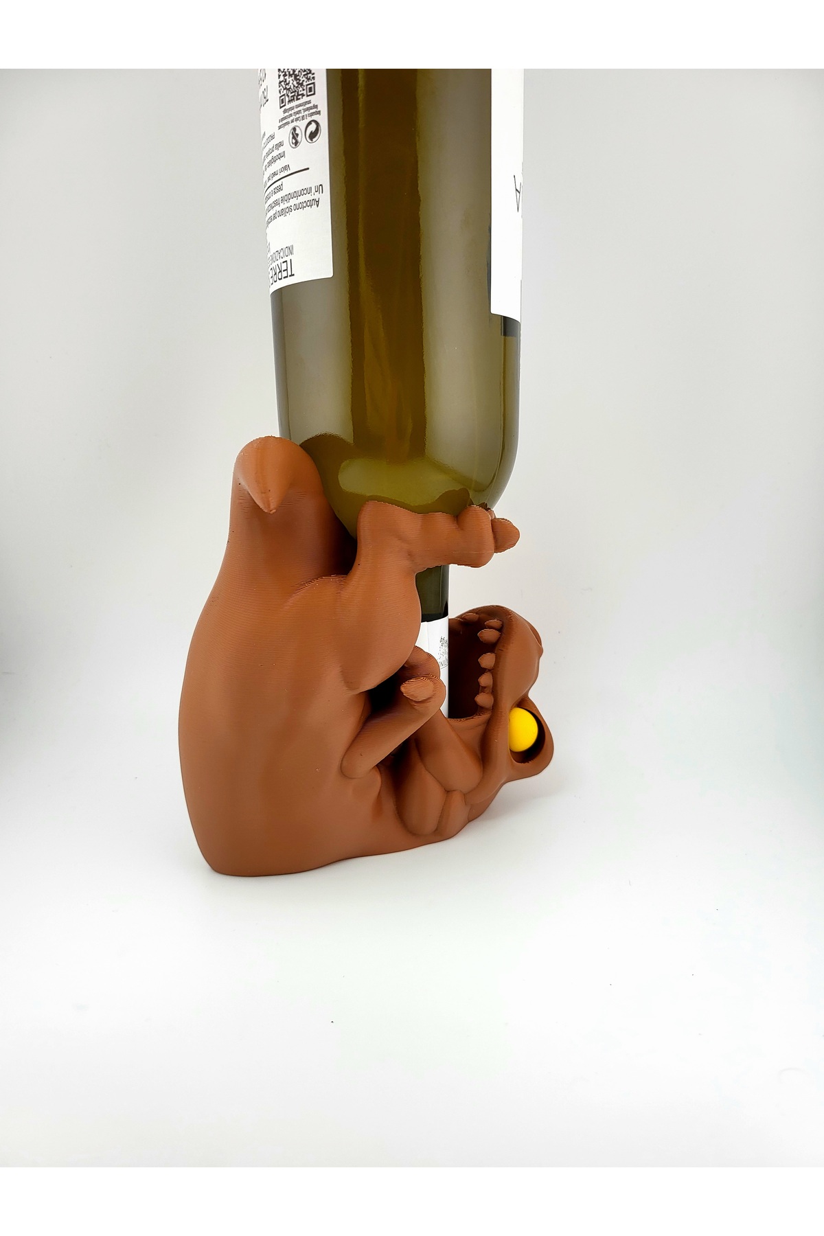 Velociraptor Bottle Holder – 3D Printed Dinosaur Decoration (13 cm)