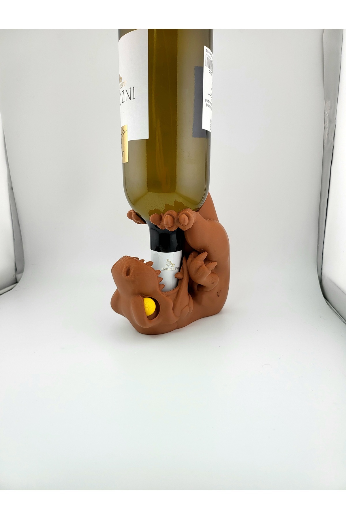 Velociraptor Bottle Holder – 3D Printed Dinosaur Decoration (13 cm)
