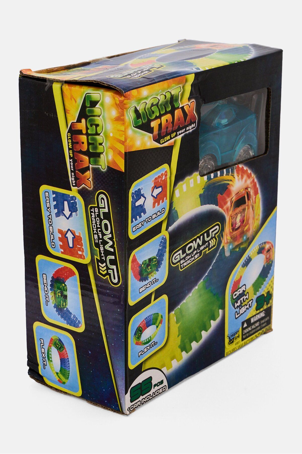 Happyline-Happy Line Flexible Track Set 55 Pcs With Car, Assorted 3
