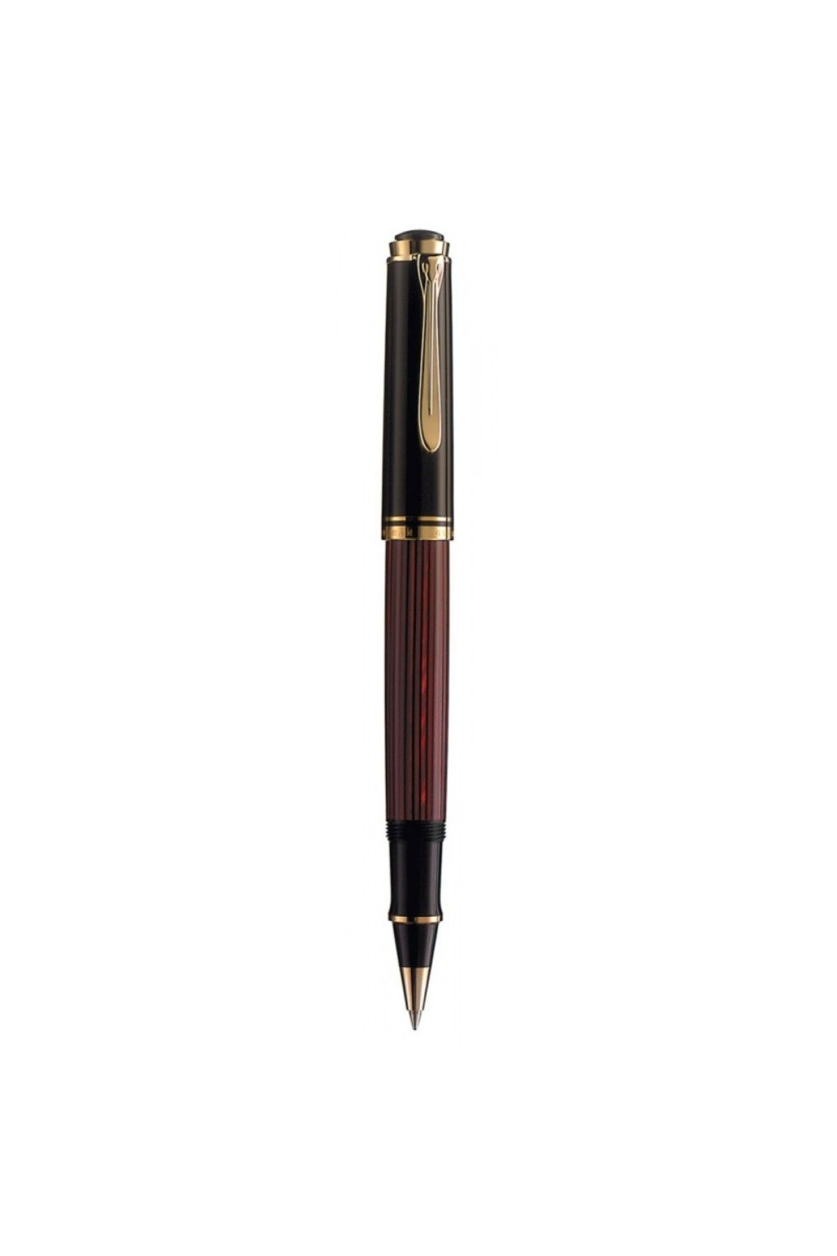 Pelikan-Material Metal, Pix Roller Souveran R400, Accesorii placate cu aur, Culoare Negru-Roșu, Herlitz 1