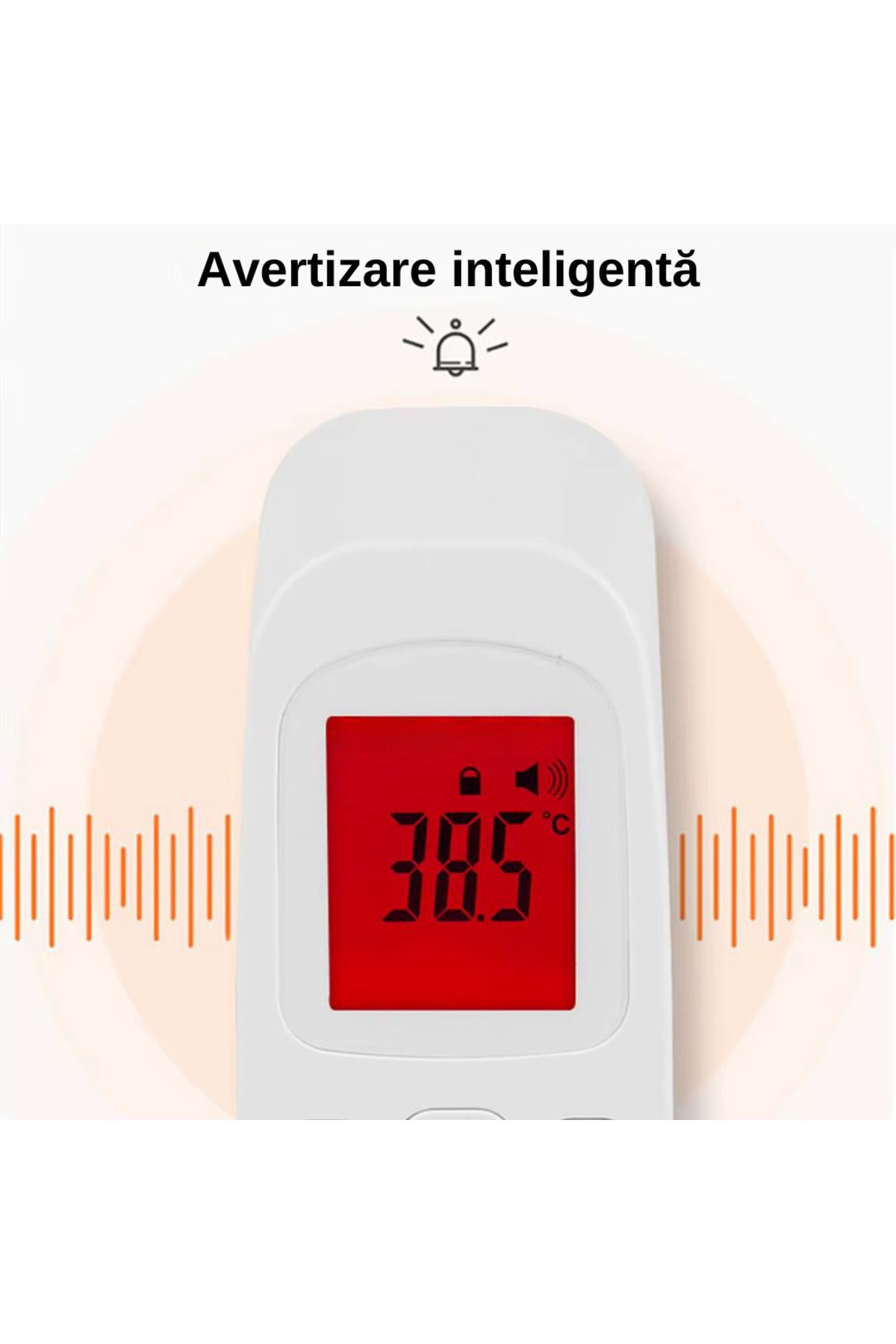 A ATAB-Digital infrared thermometer, non-contact technology, digital screen, fast measurement 0.1s, 4