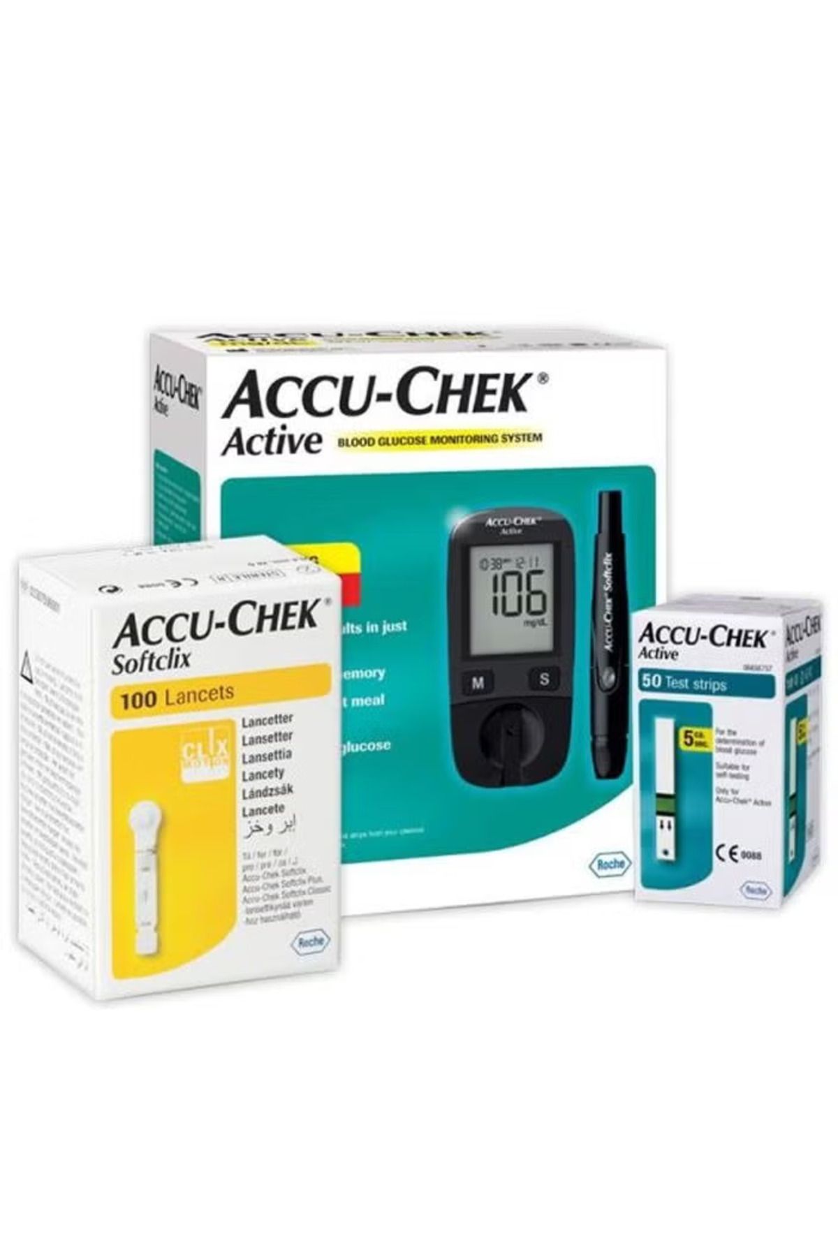 Accu Chek-Accu-Chek Active Machine+50Strip+100Lancet 1
