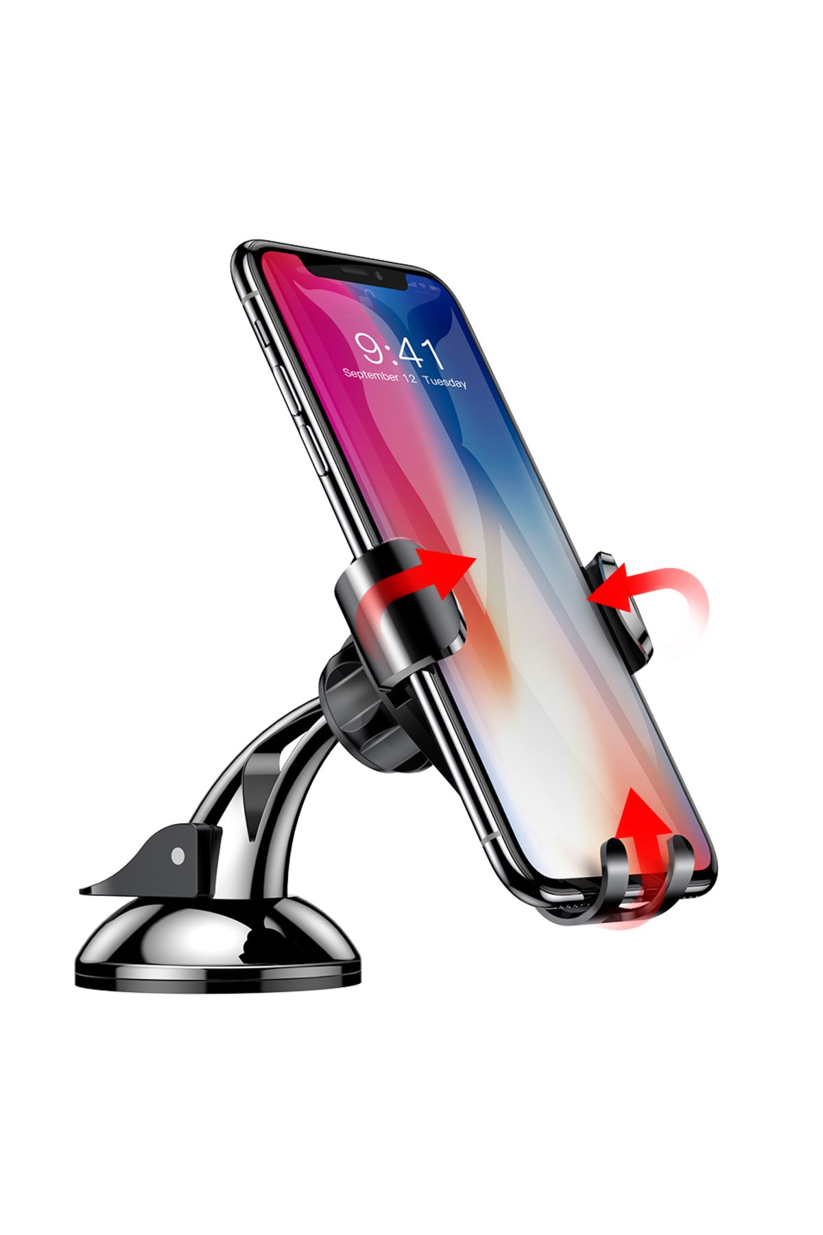 Baseus-Suport telefon auto cu control gravitațional pentru parbriz sau bord Osculum negru 7