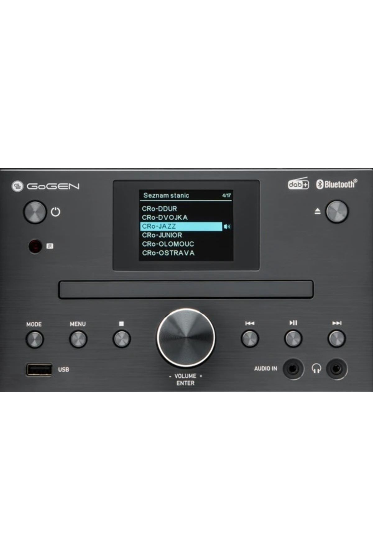 Gogen-MSC 472 BTDAB audio system, 2 x 15 W, Bluetooth, CD, DAB+/FM, color LCD, remote control, gray 8