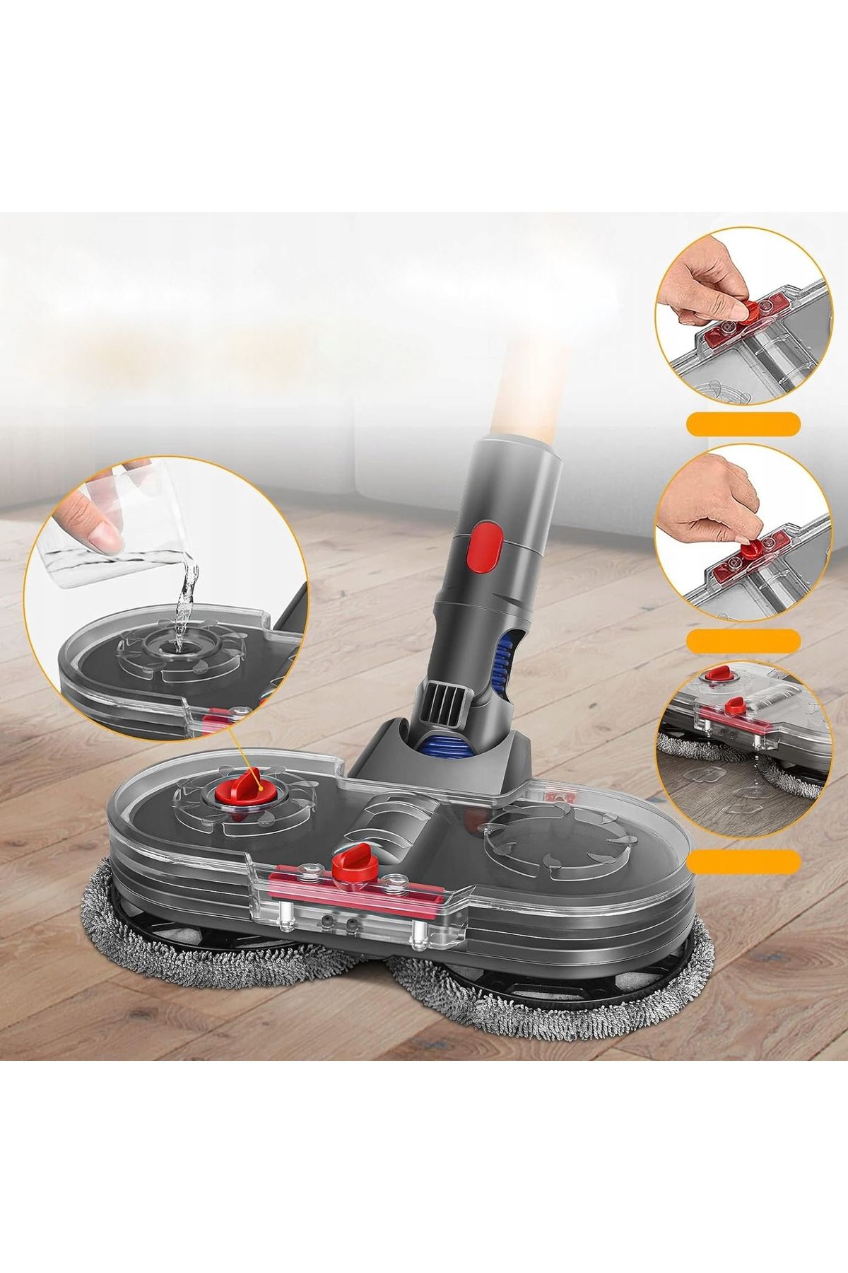 Rosfix-Sistem mop Dyson Rosfix, compatibil V7 V8 V10 V11 V15, +2 lavete incluse 5