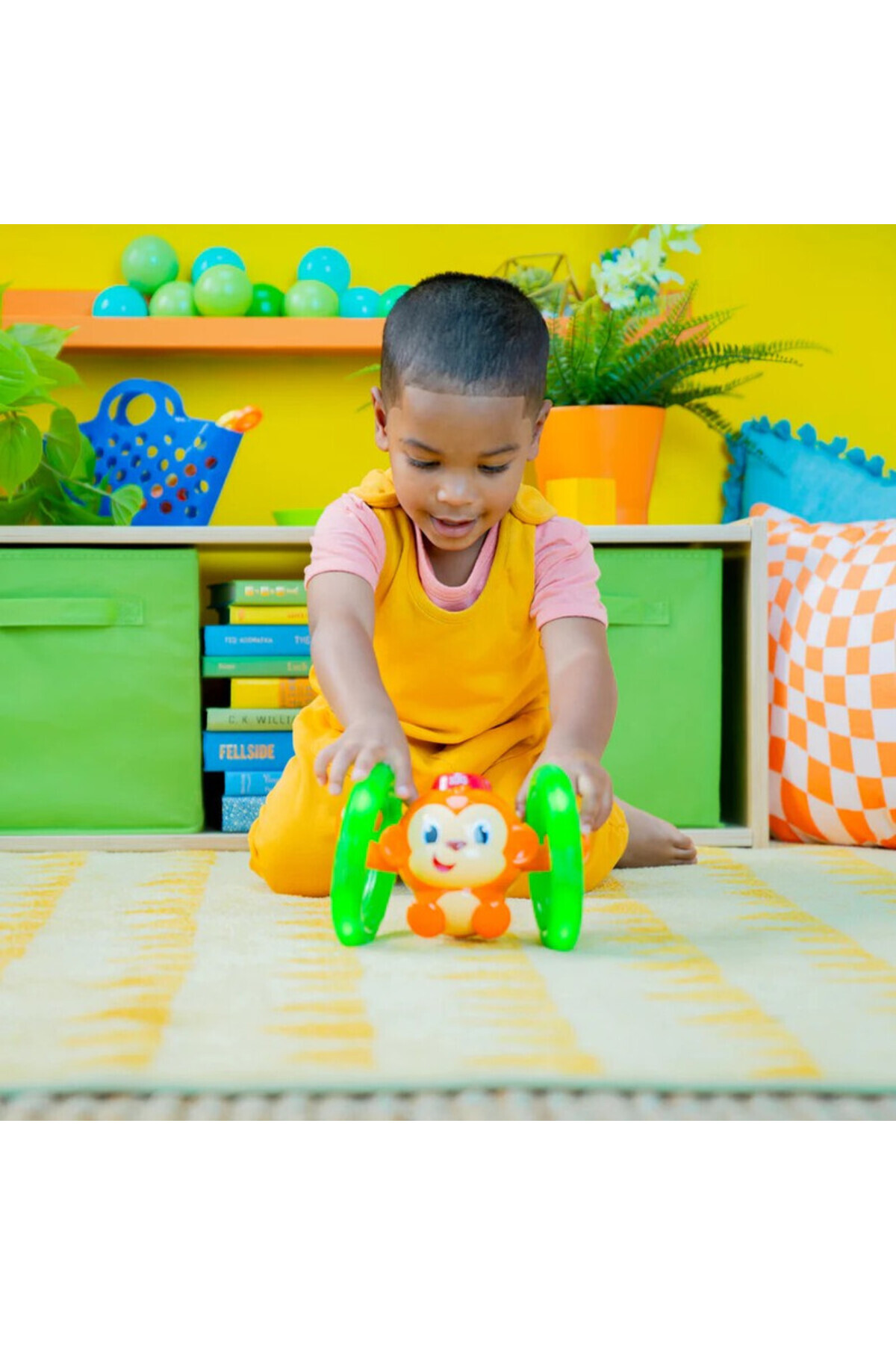 بازیچه میمون چرخان و درخشان برای نوزادان و کودکان، ۶ تا ۳۶ ماه