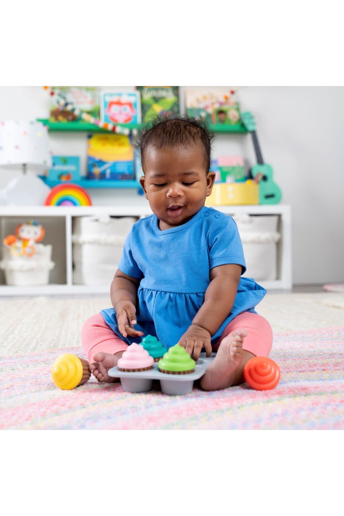 Bright Starts-Sort & Sweet Cupcakes Shape Sorting Activity Toy​, 3-36 Months 2