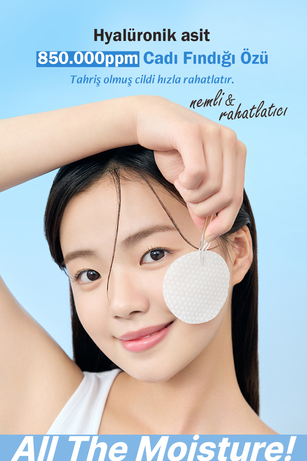 Hyalüronik Asit ve Cadı Fındığı İçeren Nemlendirici Tonikli Ped Toner Pad 10 adet — 8809736650303 — تصویر 2 از 4