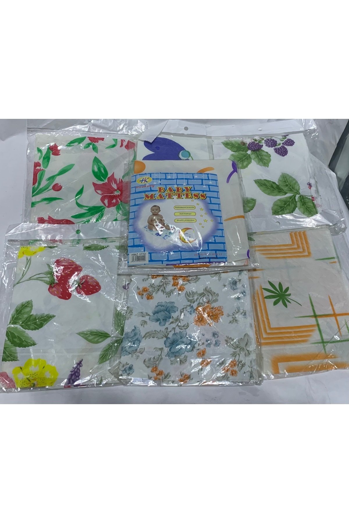 abnturk 4 Adet Bebek Matı 60x50cm Bebek Alt Açma Alt Değiştirme Örtüsü Su Geçirmez Bebek Bakım Örtüsü fotoğrafı 3 (önizleme)