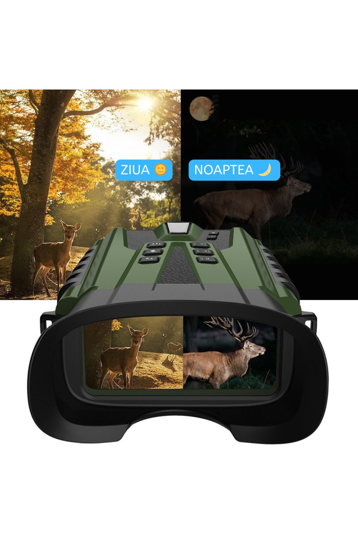 CLC SmartGear-Binoclu Digital CLC SmartGear, Night Vision Color, 15MP, 2.5K, Zoom 4X+8X, IR, 5200mAh, USB-C, SD 9