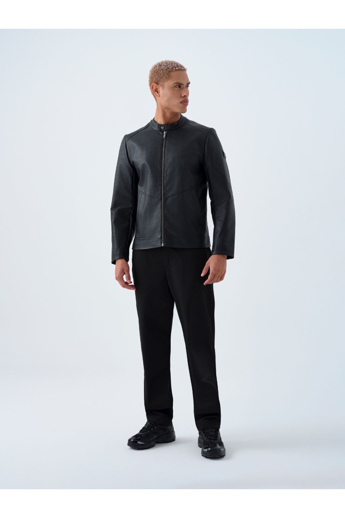 Loft-Men's Pu Coat - Regular Fit 2