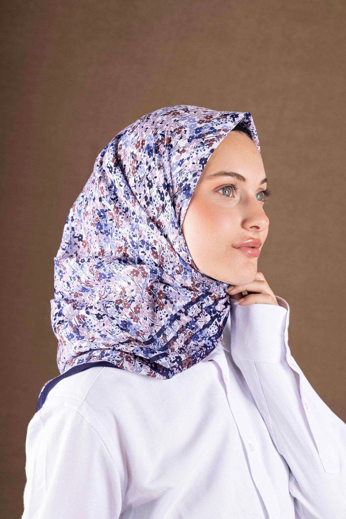 Akel-Patterned Soft Scarf Collection Flower Pattern 2