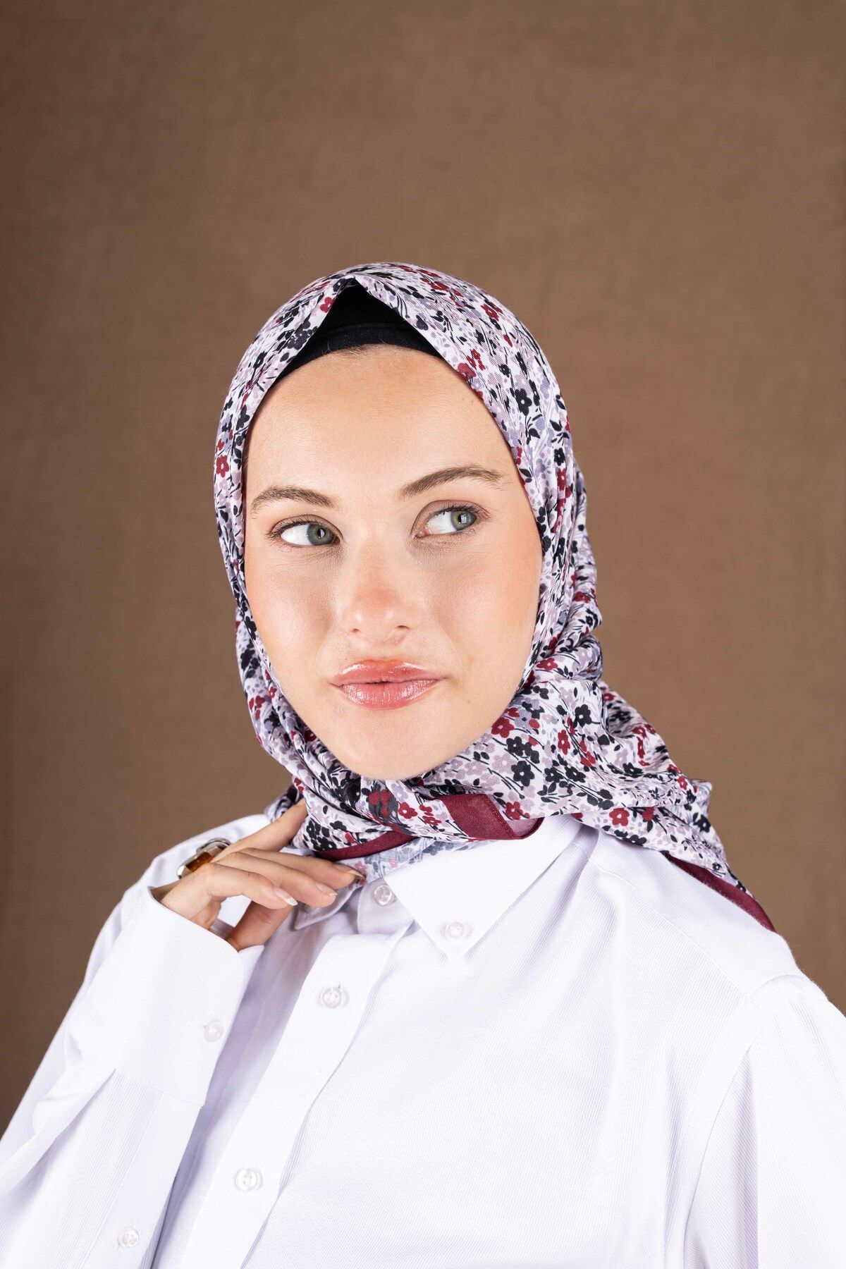 Akel-Patterned Soft Scarf Collection Flower Pattern 2