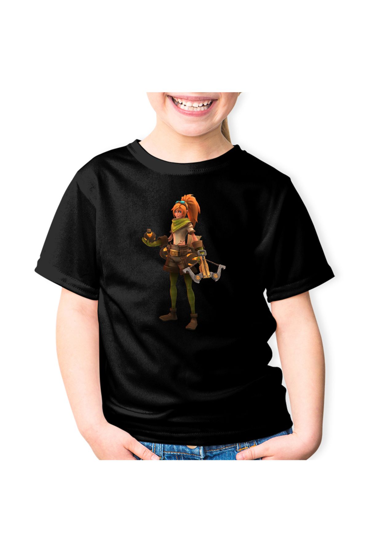 OEM Tricou Copii Quake Zelda Girl Arbaleta Unisex - XS