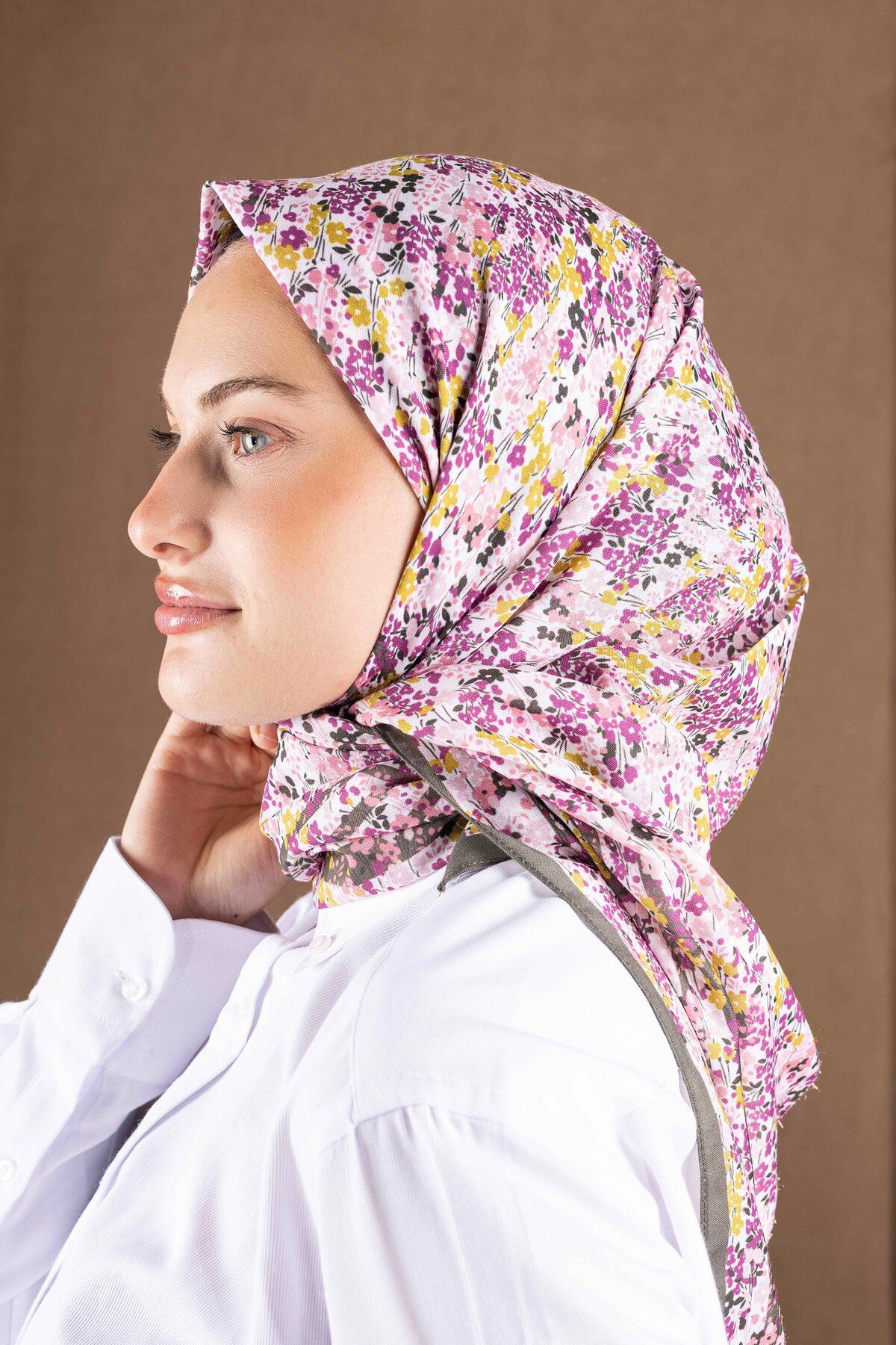 Akel-Patterned Soft Scarf Collection Flower Pattern 3