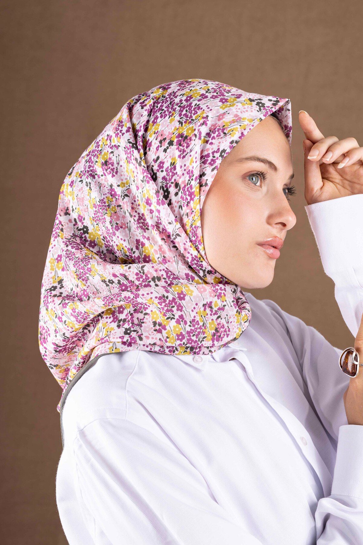 Akel-Patterned Soft Scarf Collection Flower Pattern 2