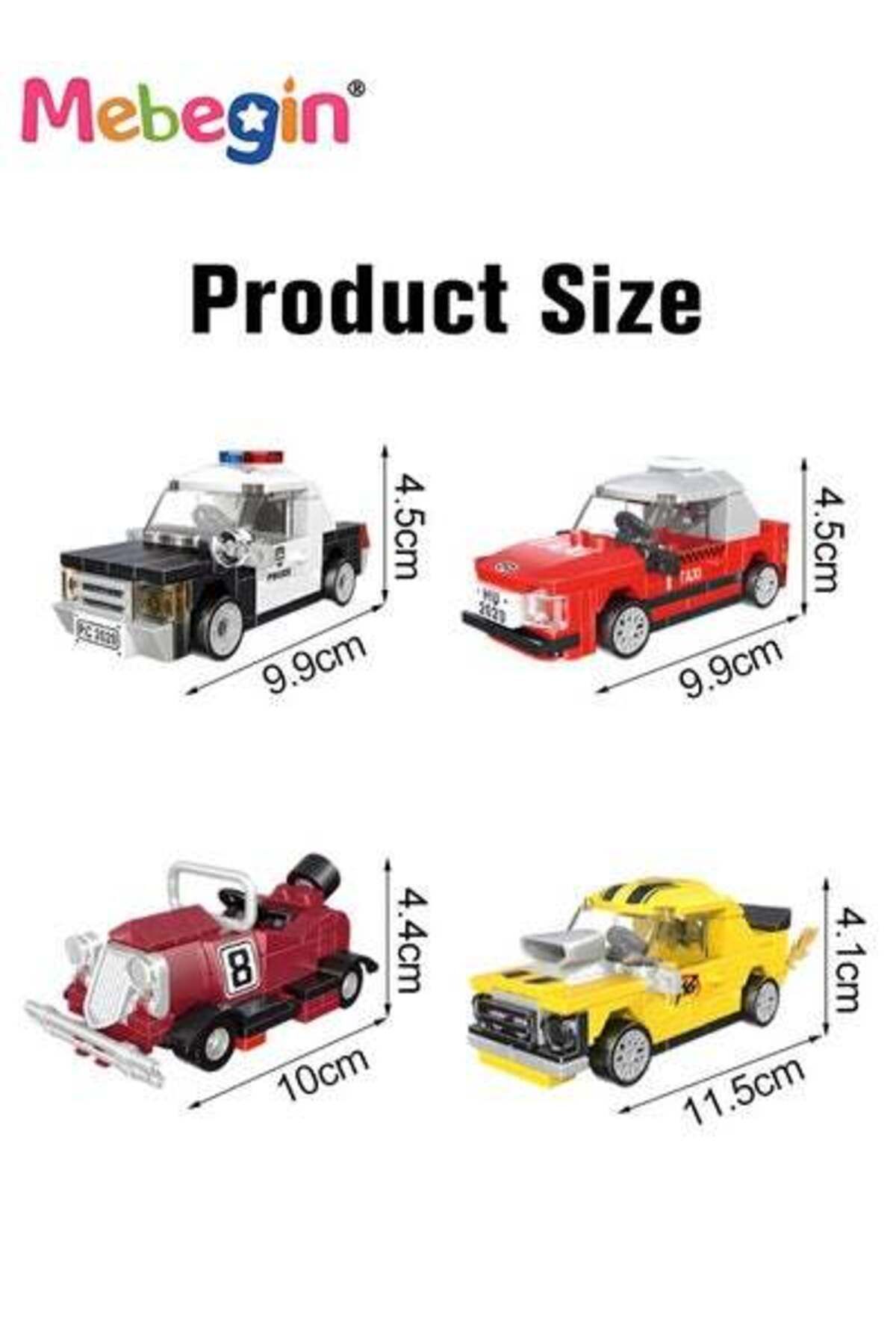 MEBEGIN-396 PCS Mini Pull Back Car Assembly Building Blocks, DIY Small Particles Puzzle Building Blocks 5