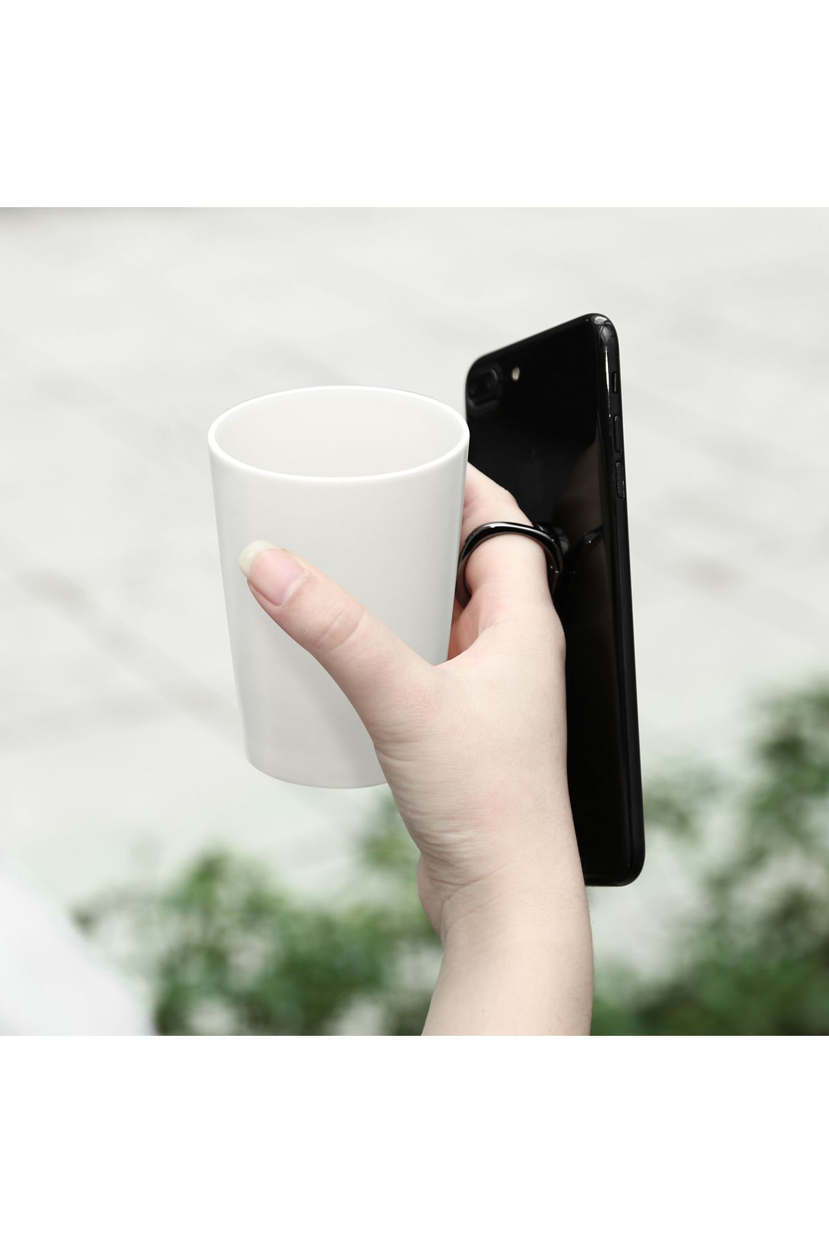 Baseus-Suport magnetic pentru telefon cu deget inelar Privity și funcție de suport - Argintiu 9