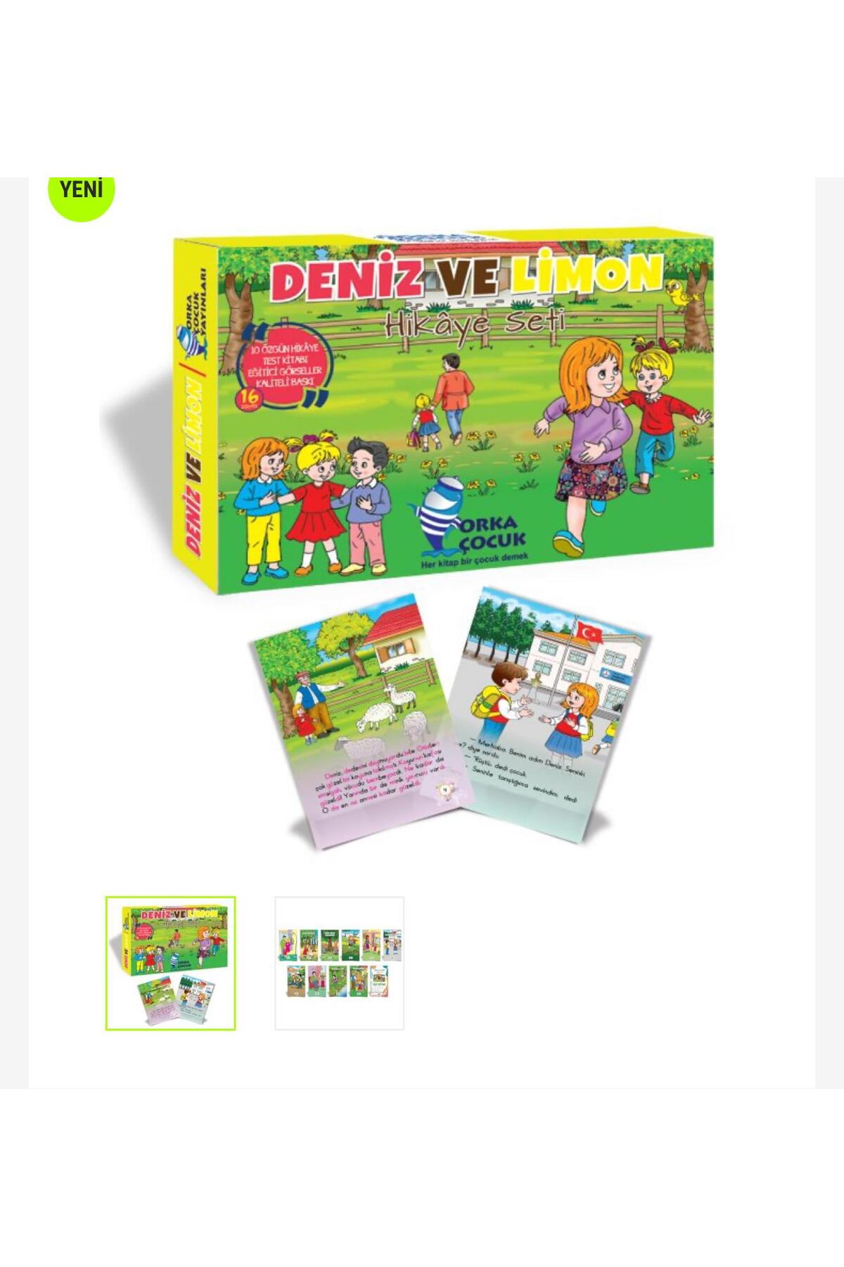 Orka Çocuk Yayınları DENİZ VE LİMON HİKÂYE SETİ (10 KİTAP) (Orka