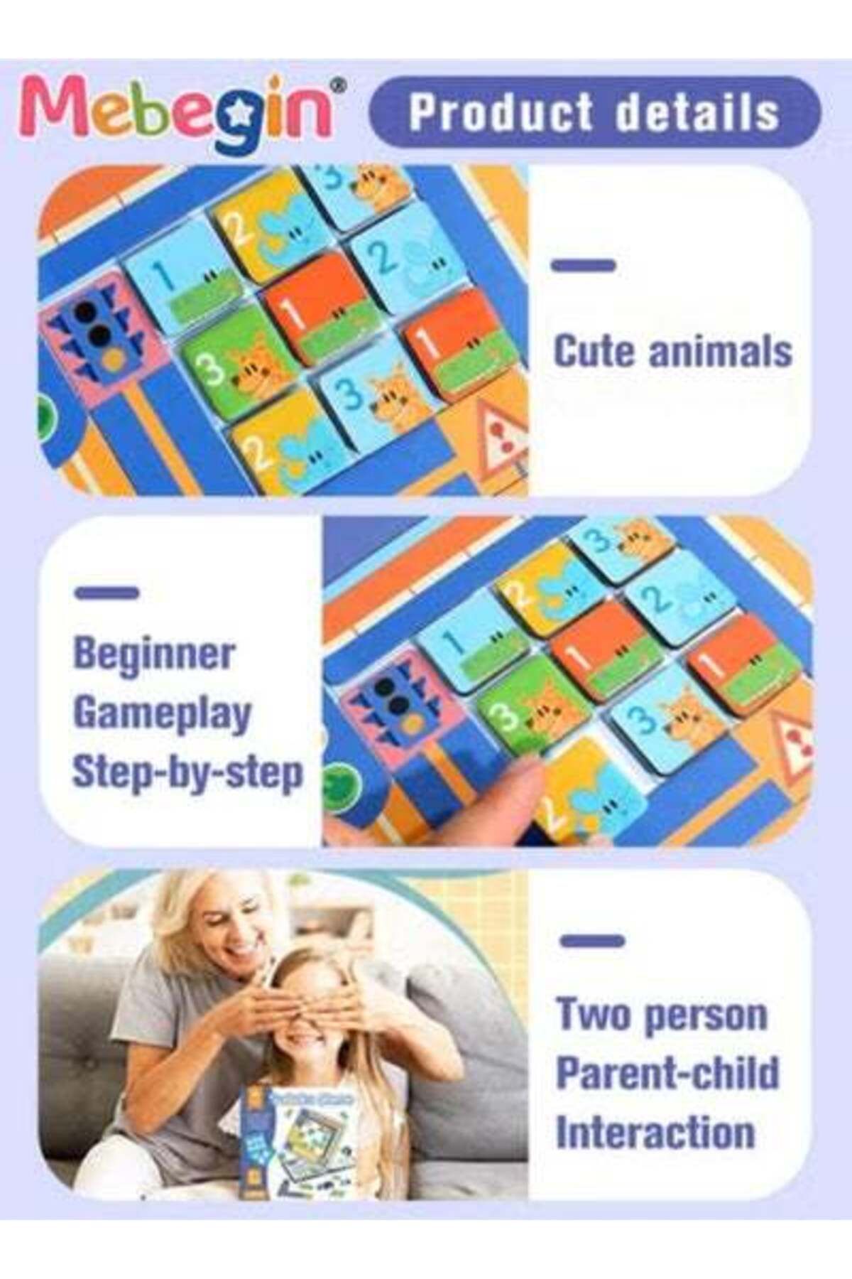 MEBEGIN-4 In 1 Magnetic Sudoku Game with 100 Puzzles & 36 Chessman, Fun Preschool Learning Activities 4