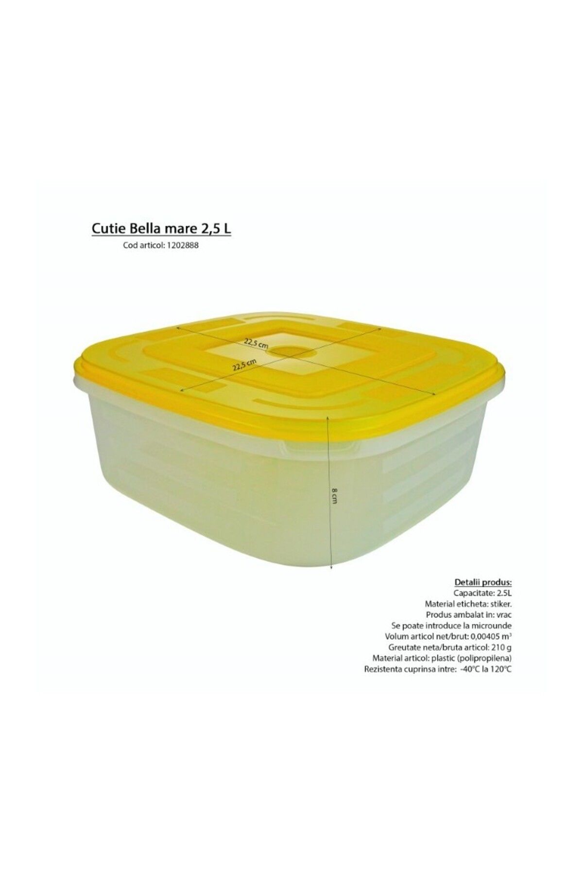 gogiva-Food casserole with lid, 2.5 L, microwave and freezer safe 4