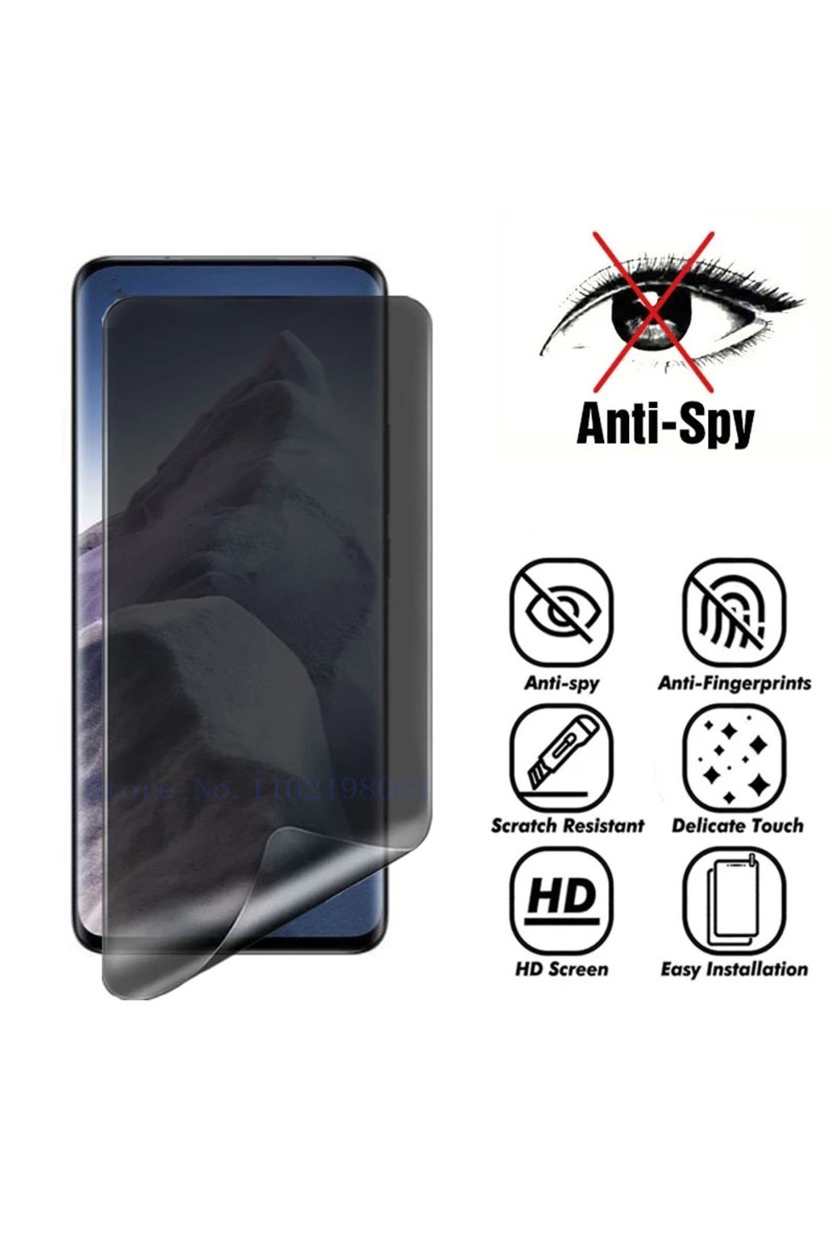 FONIX-Folie Comando Privacy ElastoSafe compatibila cu Oppo Find X8s, Case Surface 3