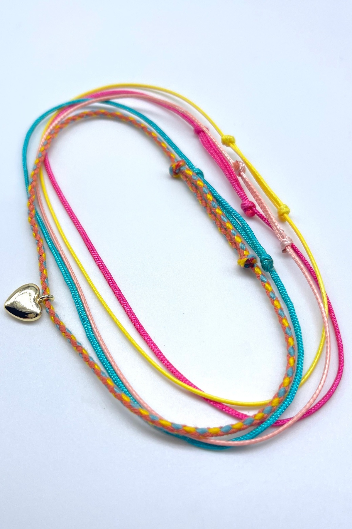 Concept HuBuTU-5 Pieces Heart Figured Bohemian Style Summer Rope Anklet Set 1