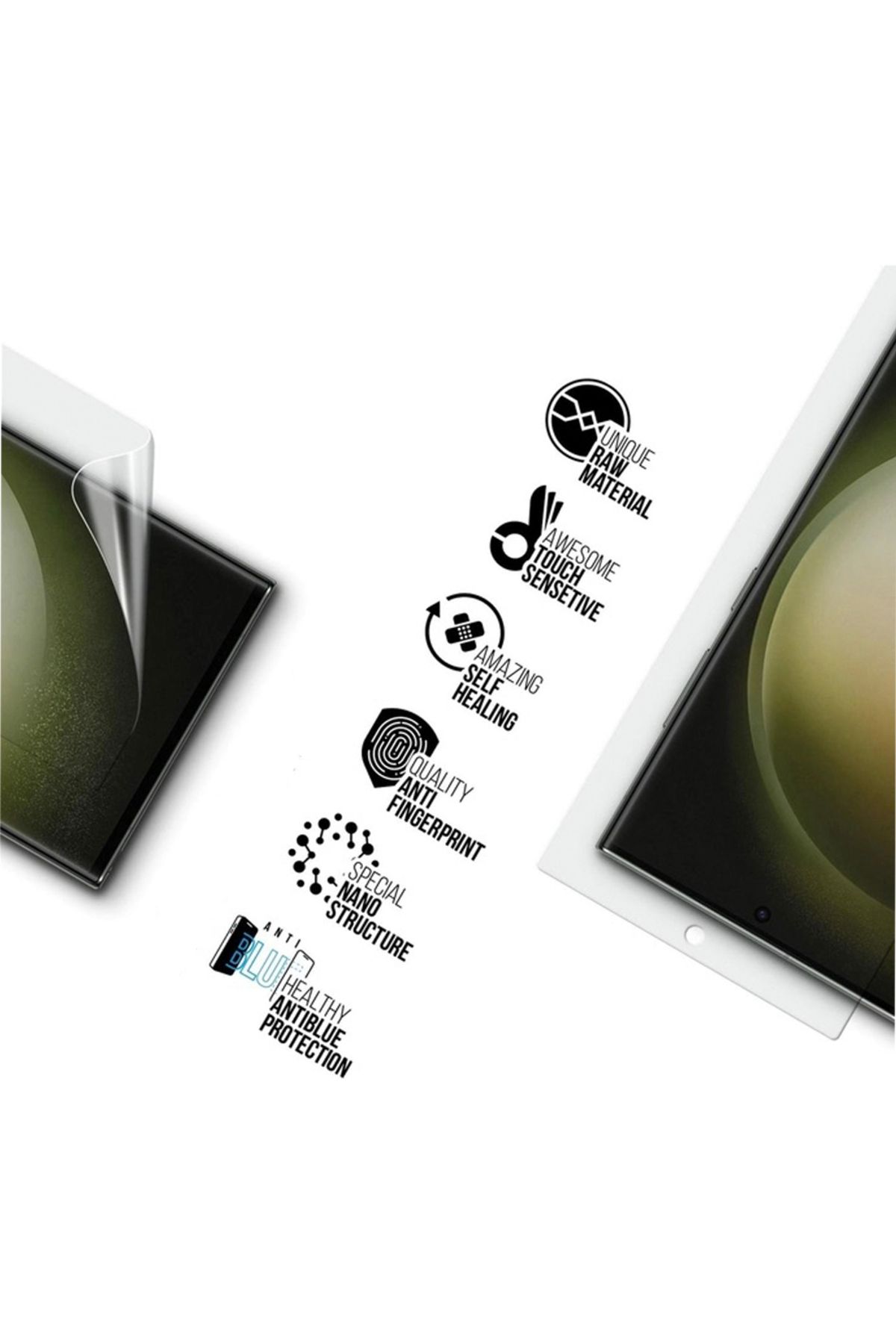 FONIX-Matte Film compatible with ZTE nubia Focus 2, Full Glue, Case-Friendly 4