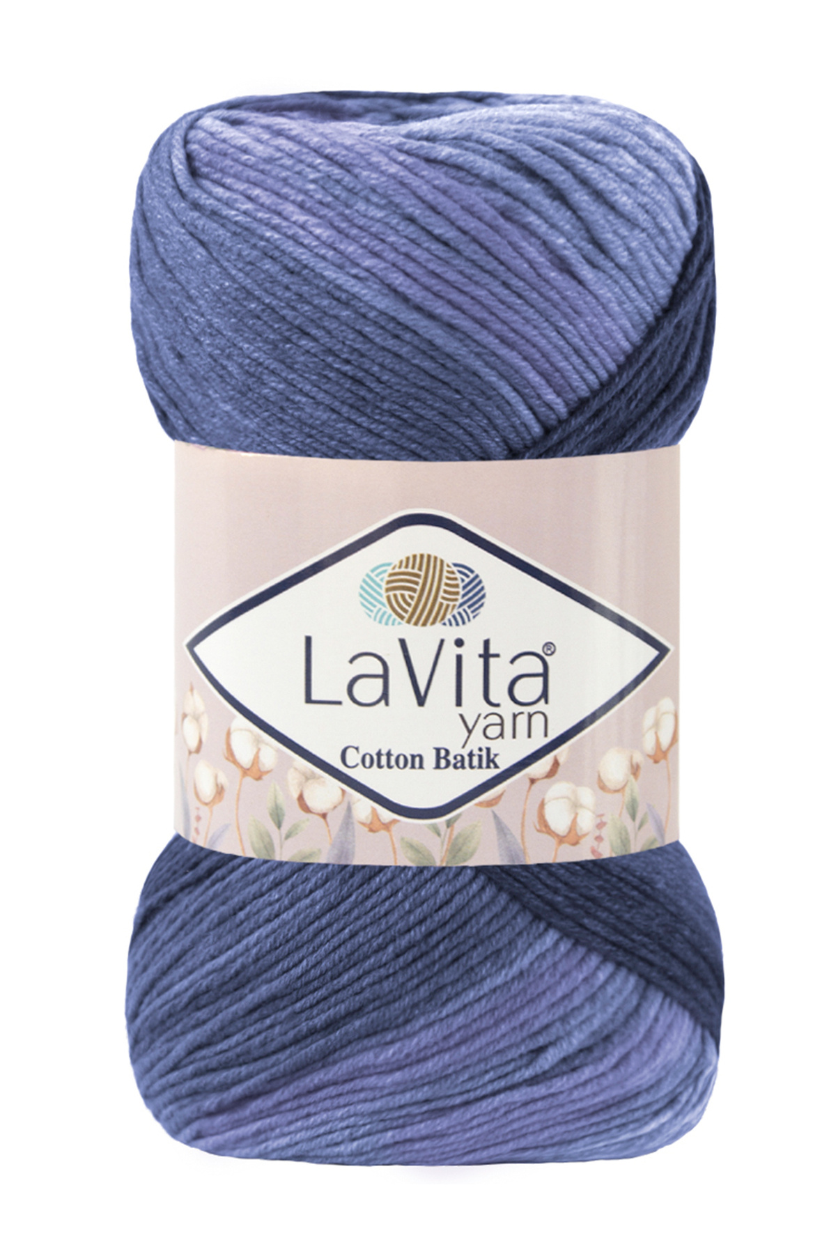 Cotton Batik Hand Knitting Yarn 60% Cotton 40% Acrylic 100gr (CB15 REYHAN)