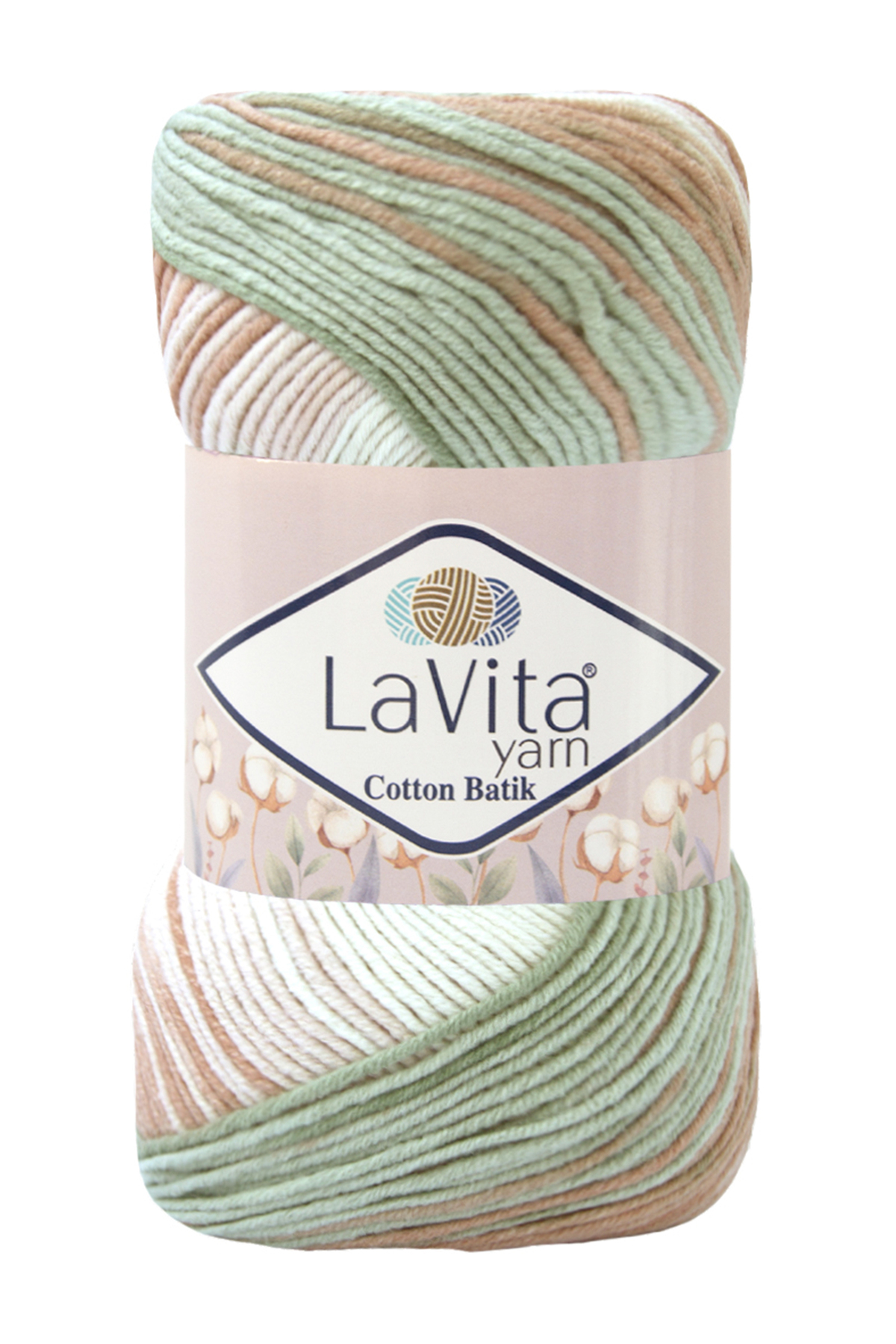 Cotton Batik Hand Knitting Yarn 60% Cotton 40% Acrylic 100gr (CB13 BEGONIA)