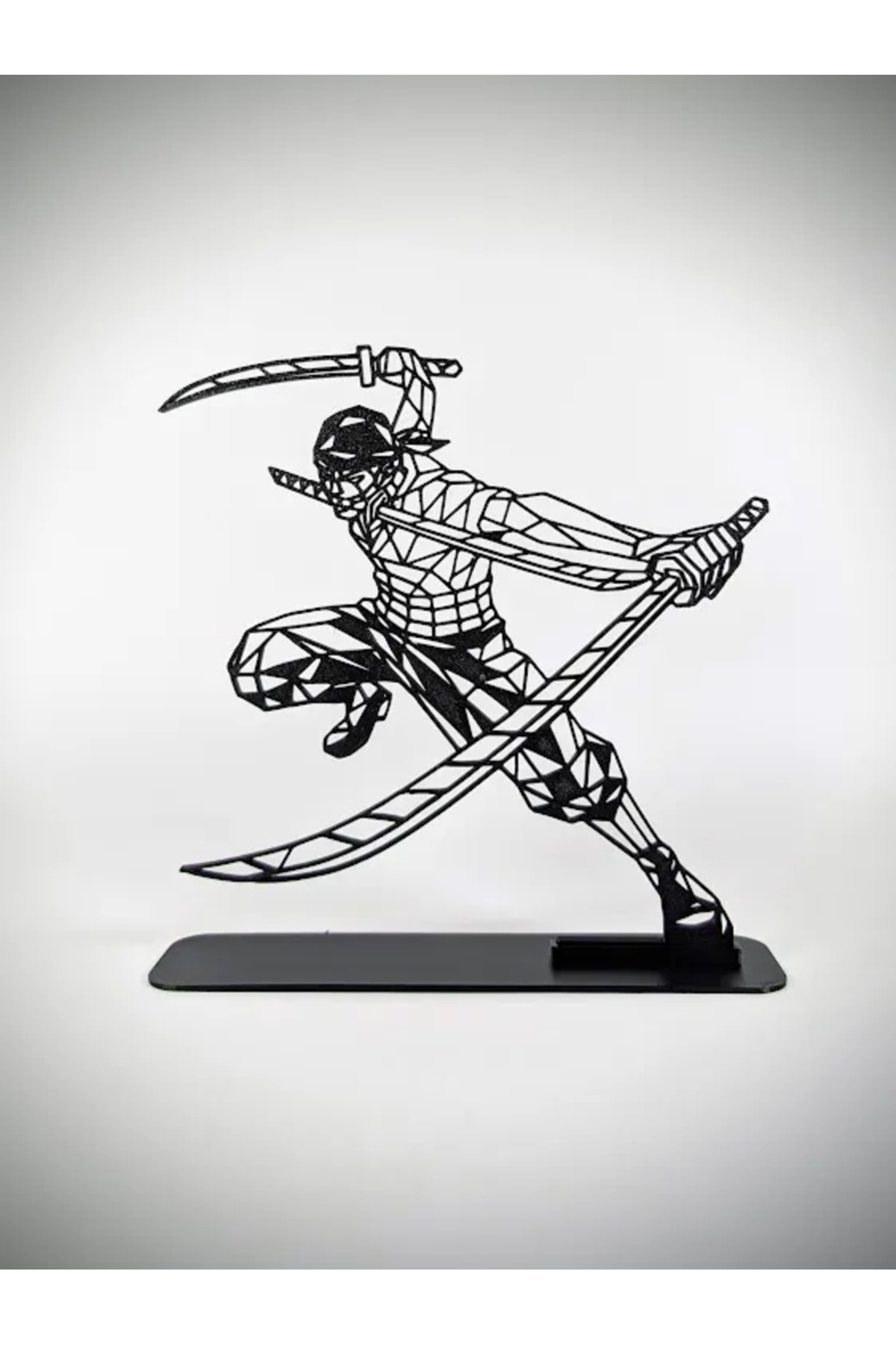 Cypnova One Piece Roronoa Zoro Low Poly Figür | Geometrik Sanat