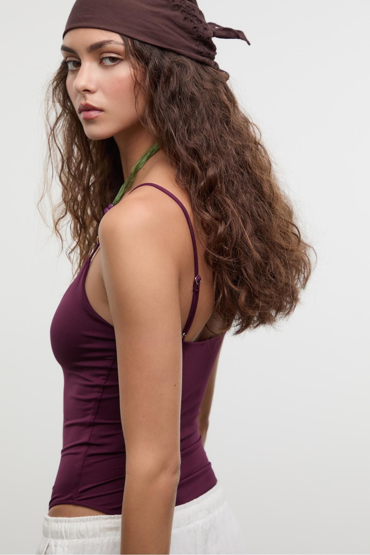 Stradivarius-Basics bodysuit with straps 5