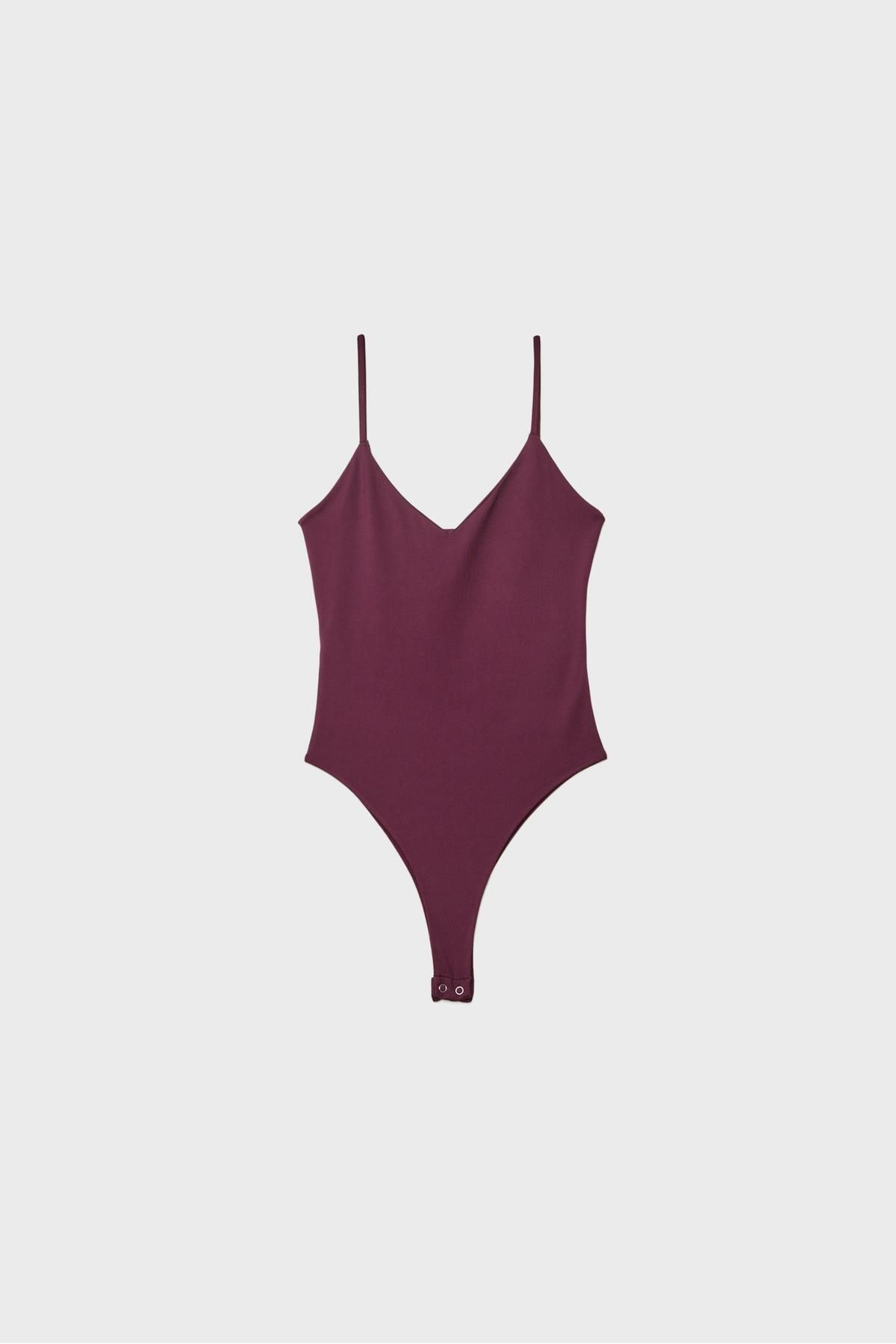 Stradivarius-Basics bodysuit with straps 6