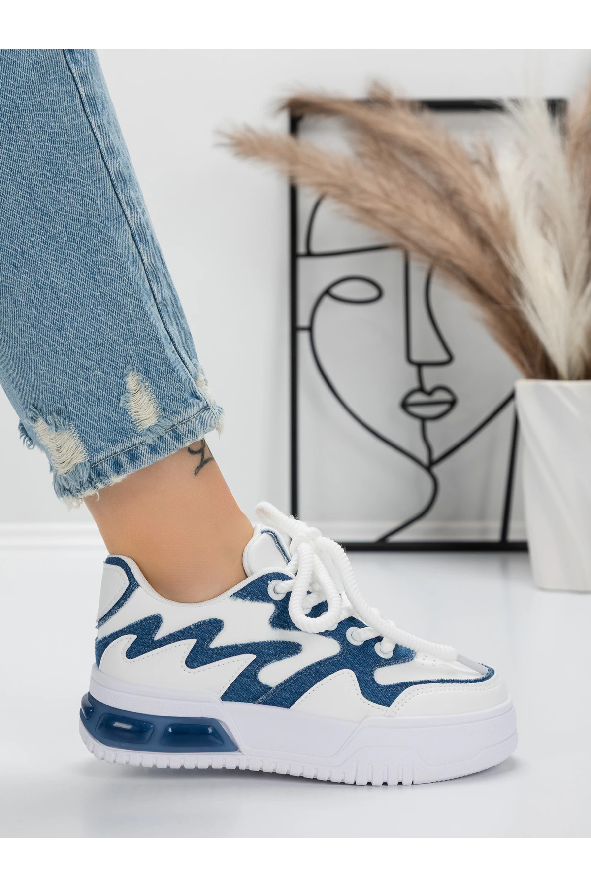 Se7en Γυναικεία Αθλητικά Παπούτσια YZ285 Μπλε