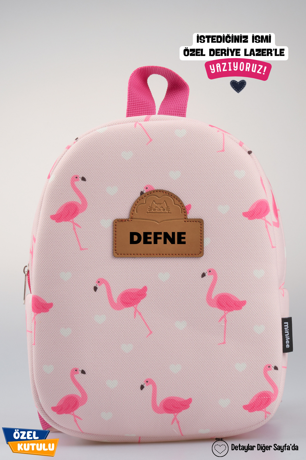 PERSONALIZED - Cute Flamingo 0-8 Years - Kindergarten, Kindergarten Children's Backpack