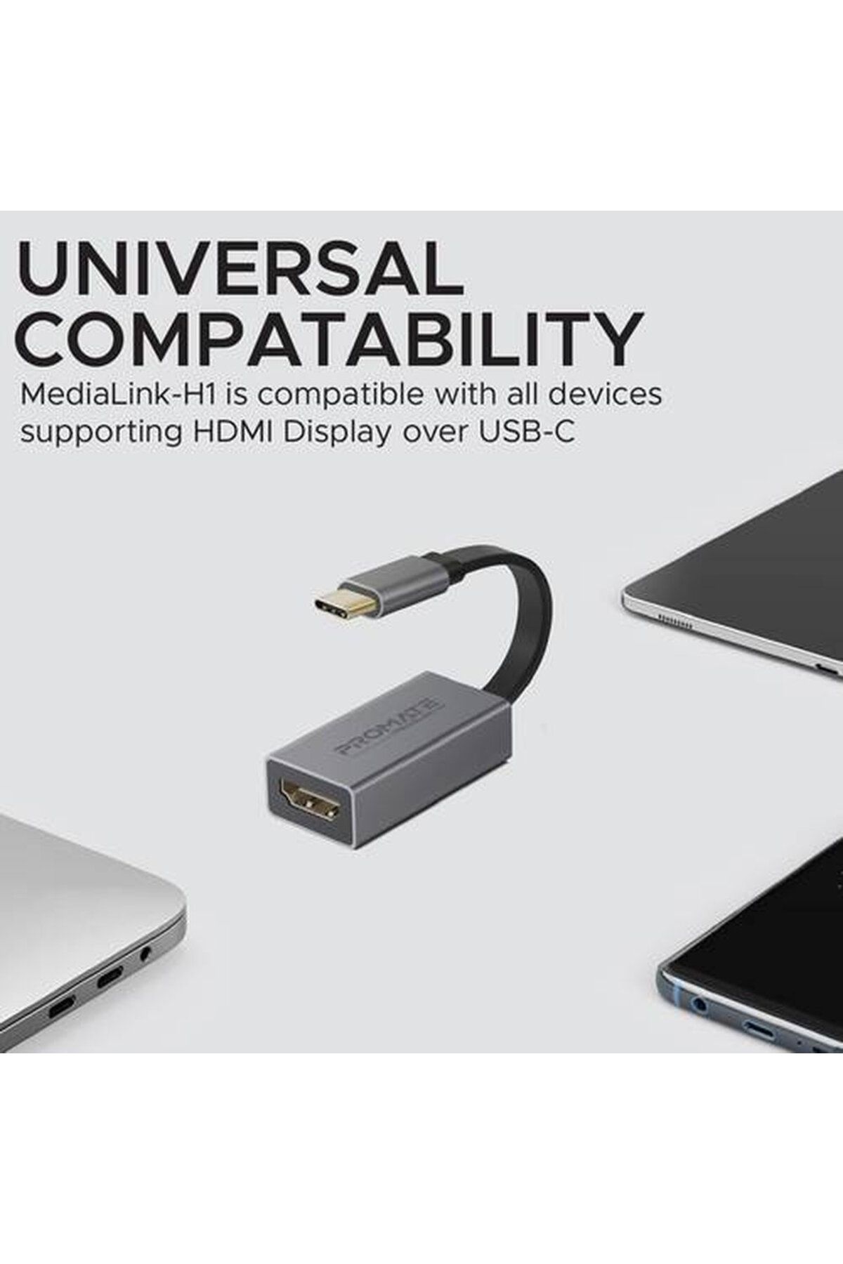 Promate-USB-C to HDMI High Definition Adapter where you can connect your computer to your TV 2