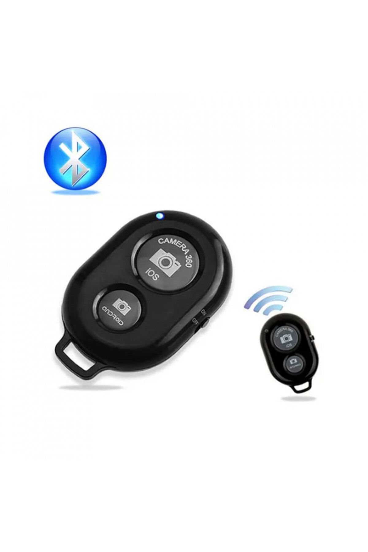Techsuit-Telecomandă pentru stick selfie - Control Bluetooth (RMC-01) - Negru 3