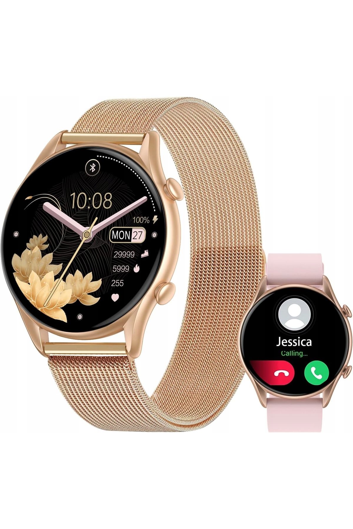 Inna marka-smartwatch DAMSKI IP68 NA BRANSOLECIE ELEGANCKI WODOODPORNY ZEGAREK PREZENT 9