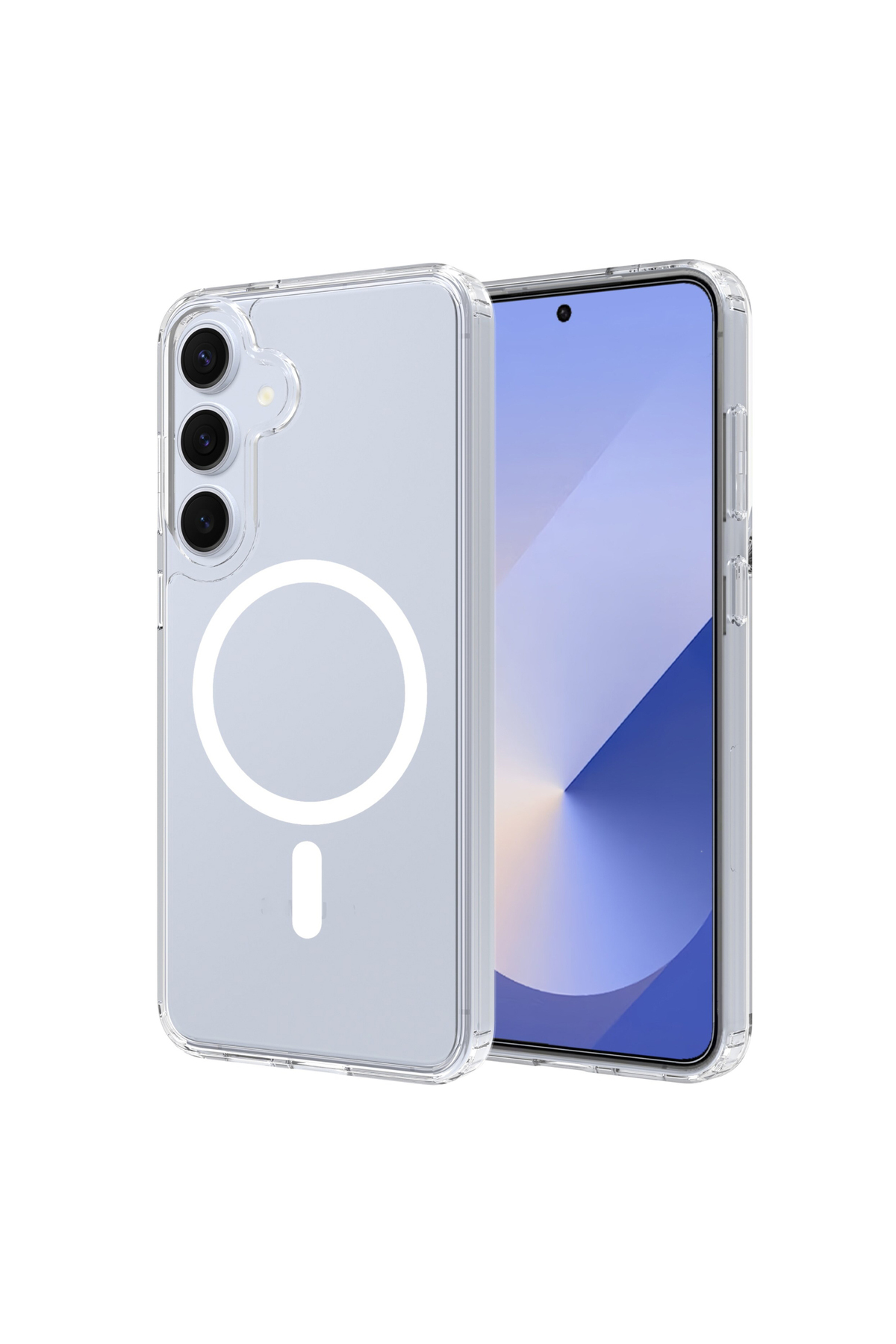 Samsung Galaxy S25 Kablosuz Şarj Destekli Şeffaf Silikon Kapak