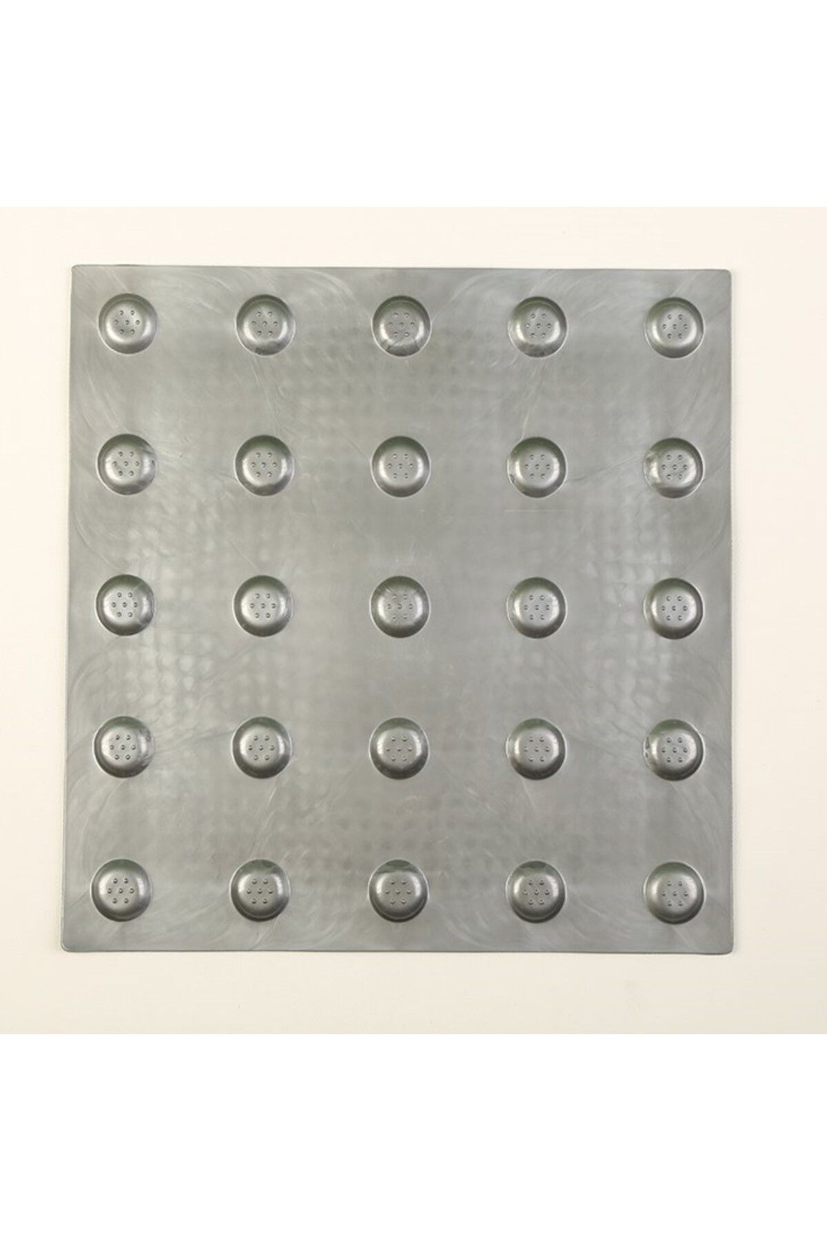 solon-Alerting Dot with Base Outdoor Gray, Crash Points for the Visually Impaired, Tactile Dot 1