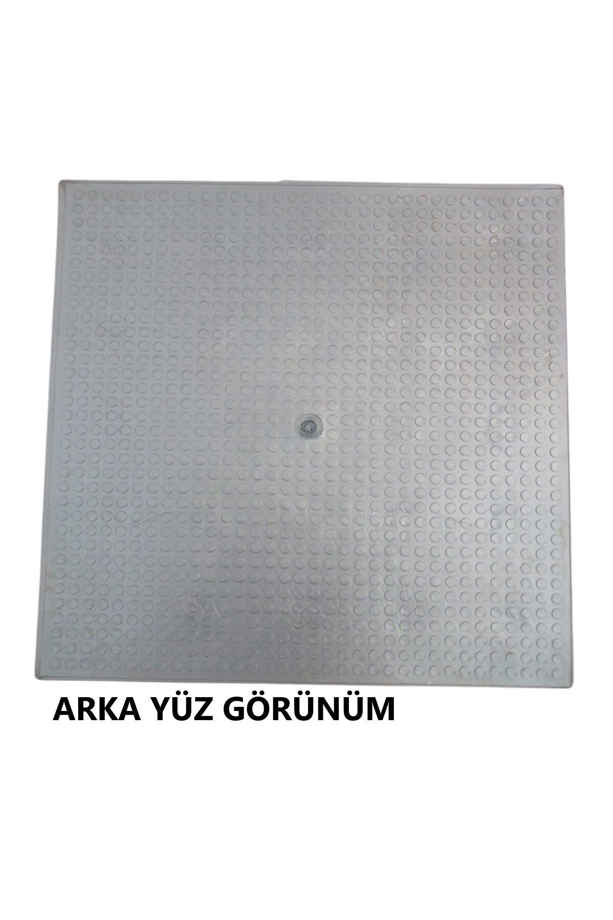 solon-Alerting Dot with Base Outdoor Gray, Crash Points for the Visually Impaired, Tactile Dot 3