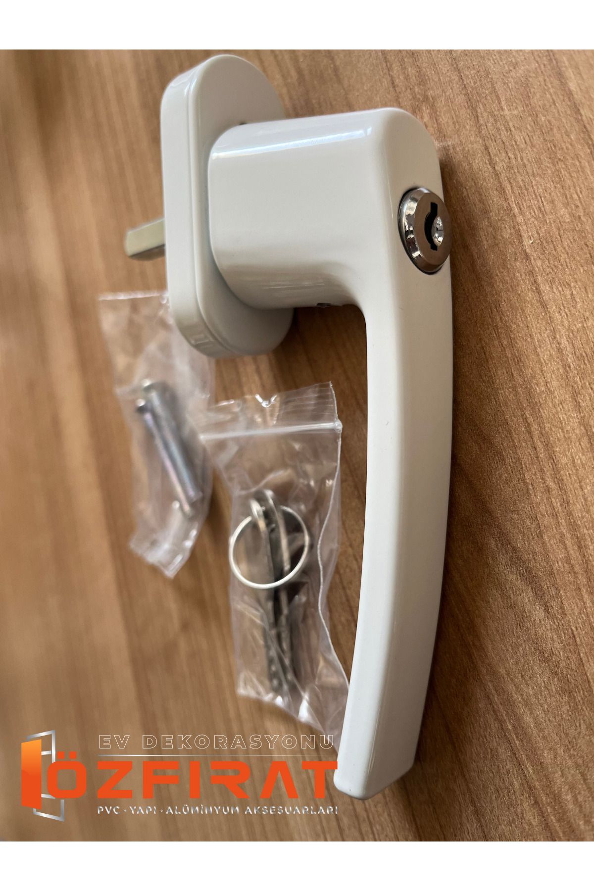 ÖZFIRAT PVC YAPI-Pimapen Pvc Window and Bolkon Door Handle with Lock Single (2 Pieces) 3