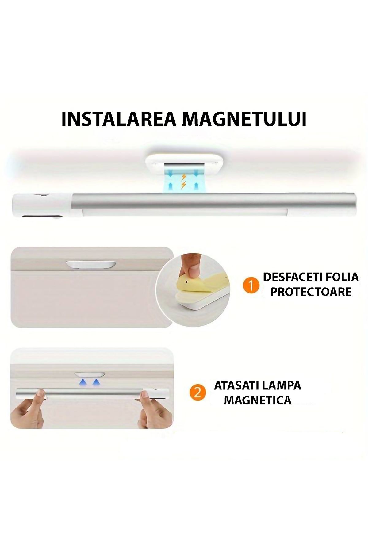 miraza-Smart LED Lamp with Motion Sensor, 2000mAh, USB-C, Digital Display, Rotating Sensors 5