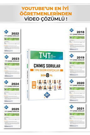 KR Akademi Yayınları 2026 TYT Çıkmış Sorular Son 8 Yıl Tıpkı Basım Kitapçıkları