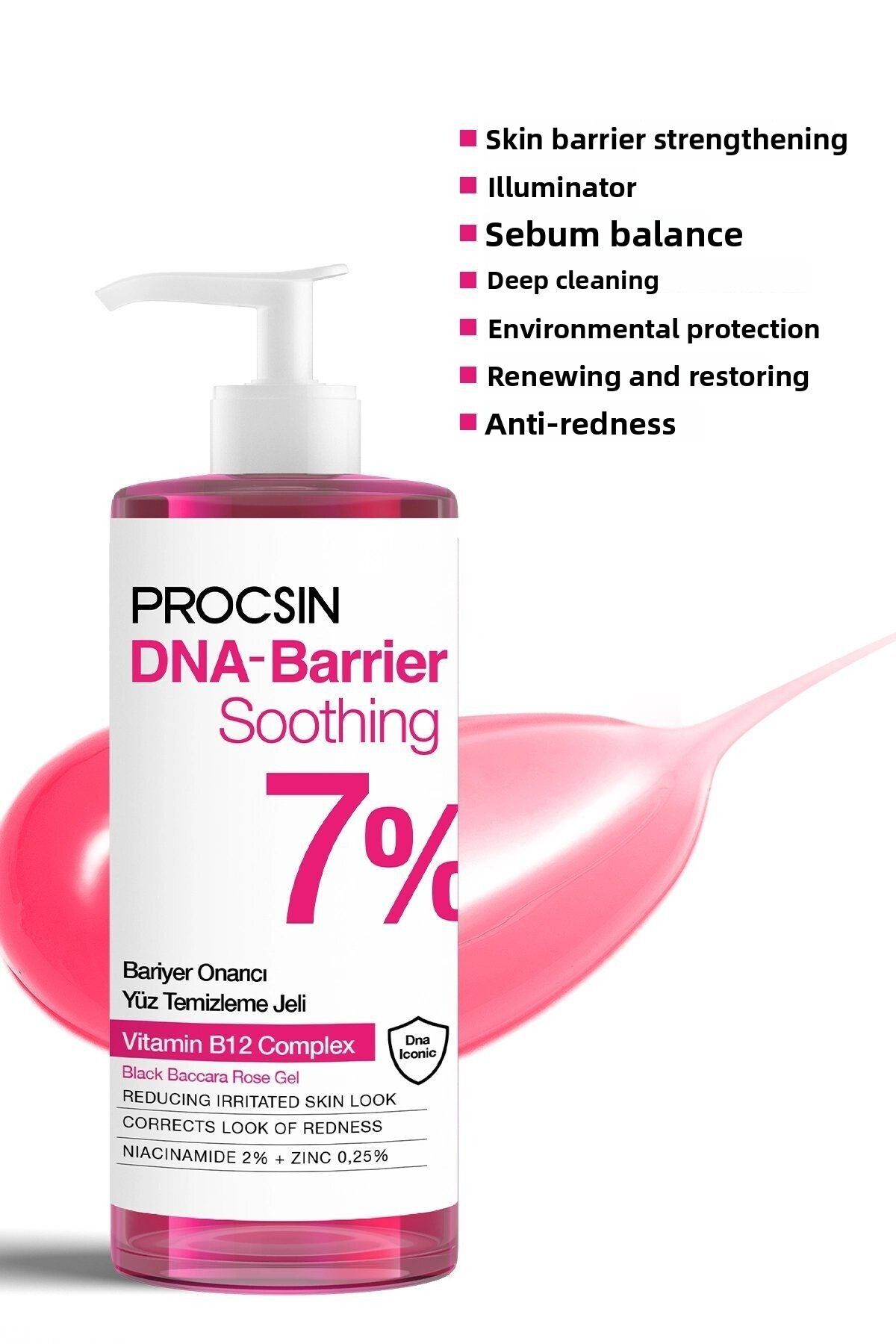 PROCSIN-Dna-Barrier Soothing Skin Barrier Repair Strengthening Facial Cleansing Gel 200 ml 5